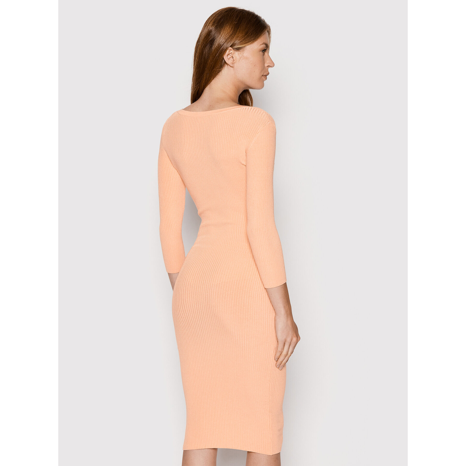 Elisabetta Franchi Úpletové šaty AM-22S-22E2-V280 Oranžová Slim Fit - Pepit.cz