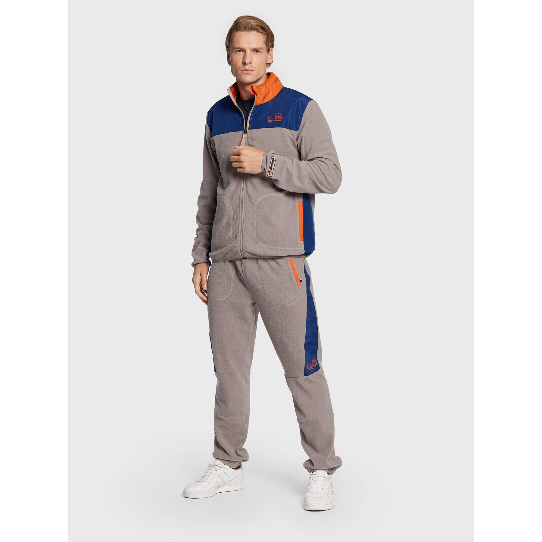 Ellesse Fleecová mikina Lettino SHP16122 Šedá Regular Fit - Pepit.cz