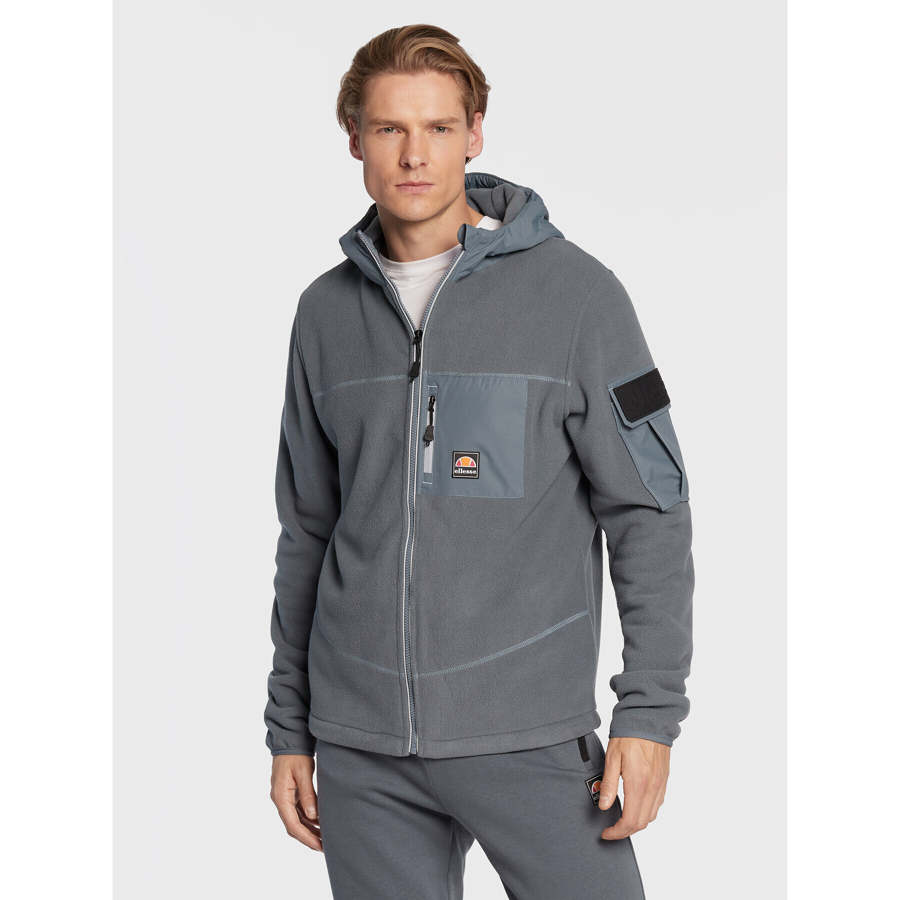 Ellesse Fleecová mikina Snowliano SHP15819 Modrá Regular Fit - Pepit.cz