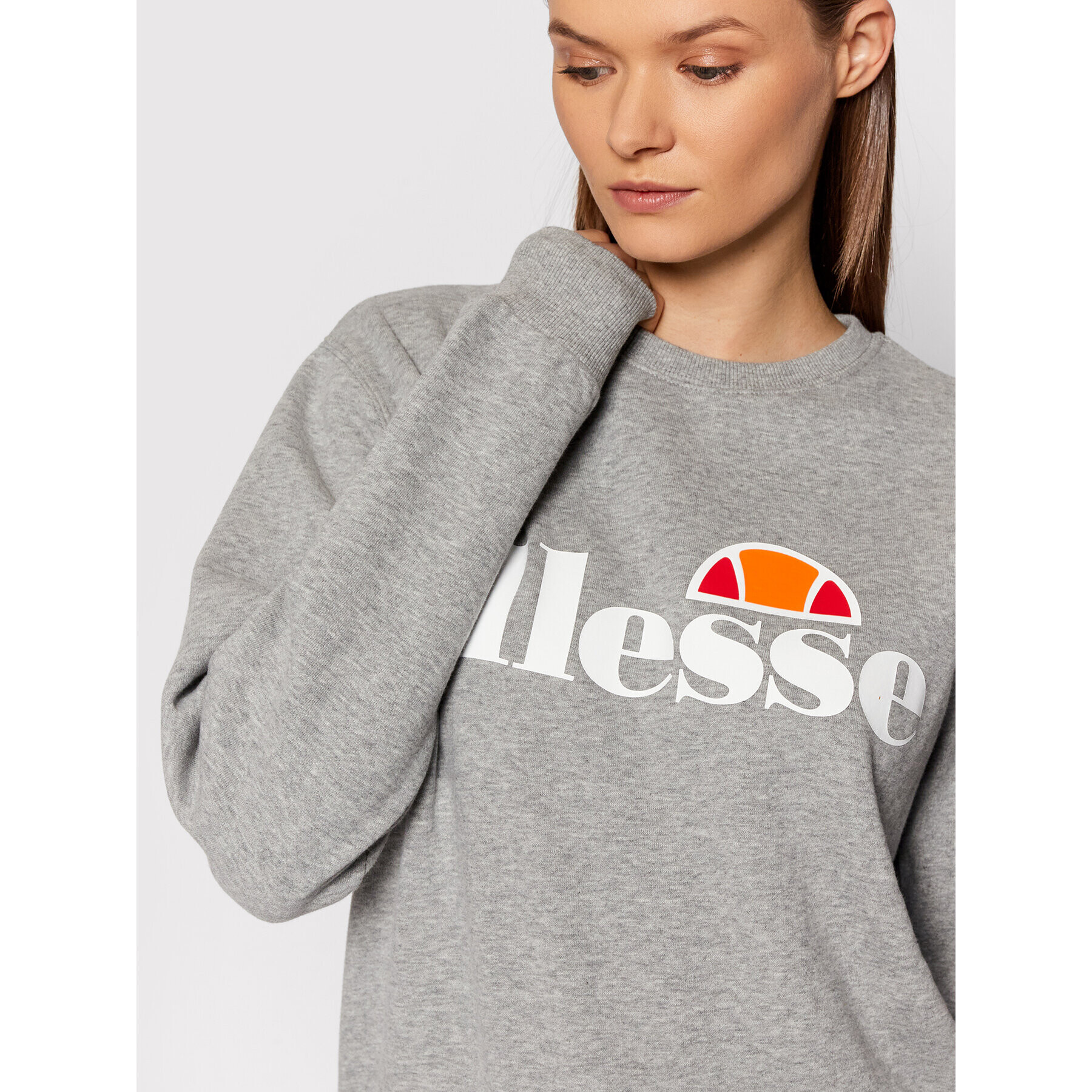 Ellesse Mikina Agata SGS03238 Šedá Regular Fit - Pepit.cz