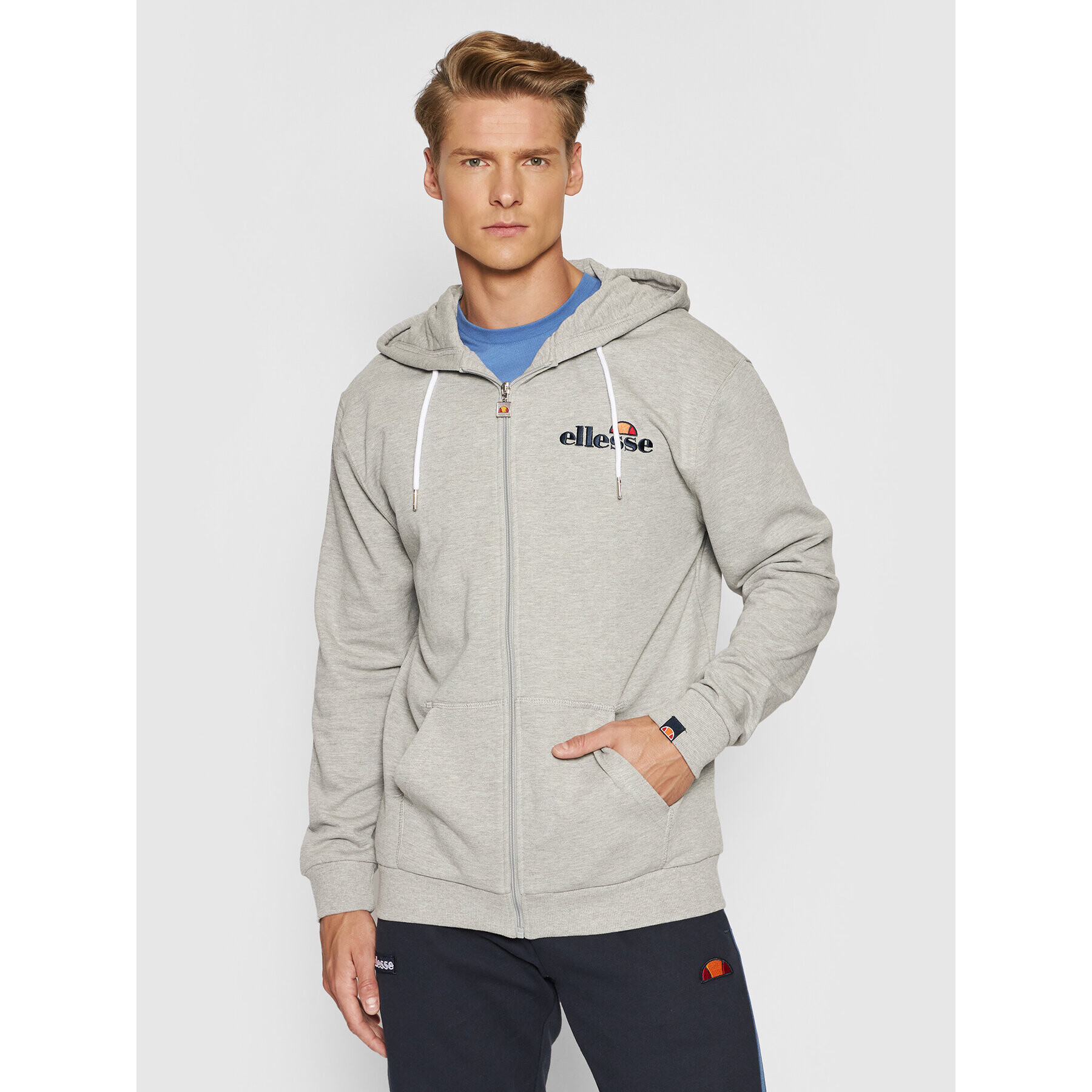 Ellesse Mikina Briero SHS08782 Šedá Regular Fit - Pepit.cz