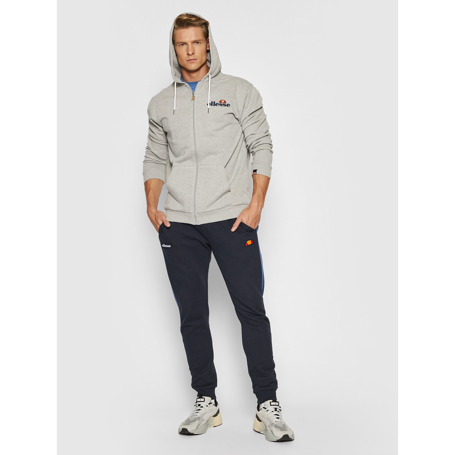 Ellesse Mikina Briero SHS08782 Šedá Regular Fit - Pepit.cz