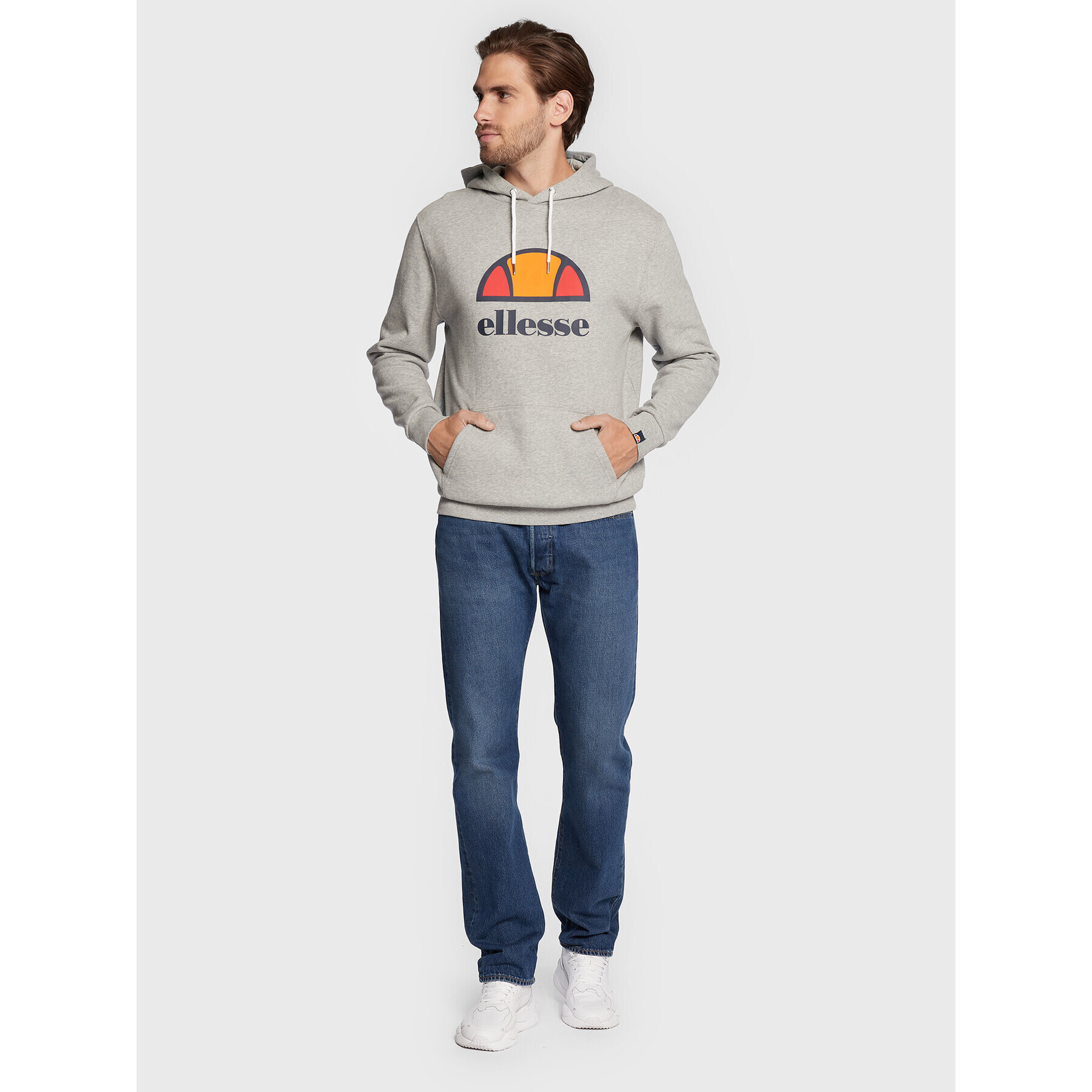 Ellesse Mikina Dahryl Oh SXG12737 Šedá Regular Fit - Pepit.cz