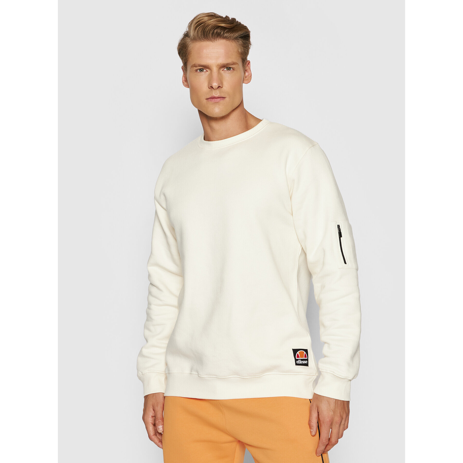 Ellesse Mikina Feles SHK12205 Bílá Regular Fit - Pepit.cz