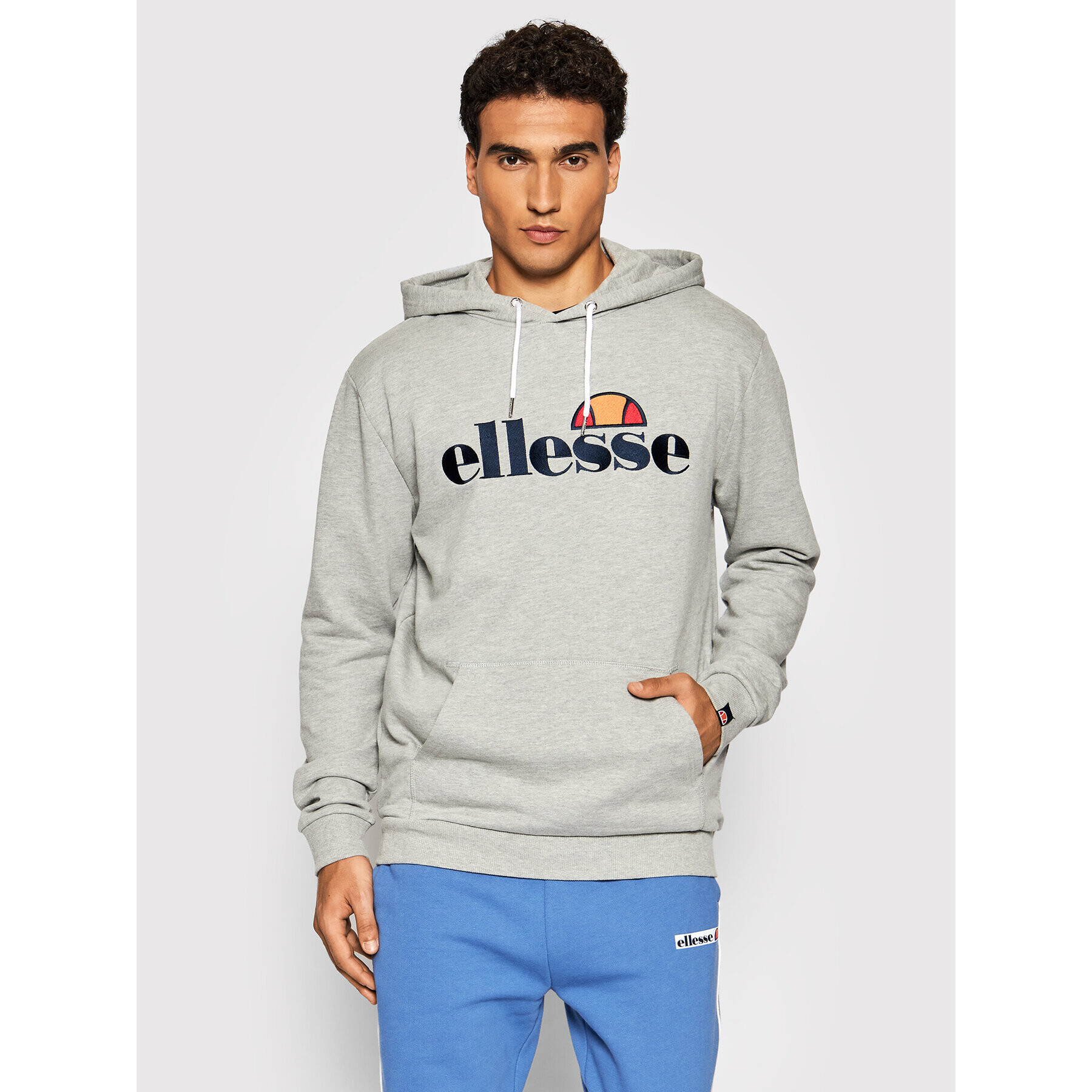 Ellesse Mikina Ferrer SHK13288 Šedá Regular Fit - Pepit.cz