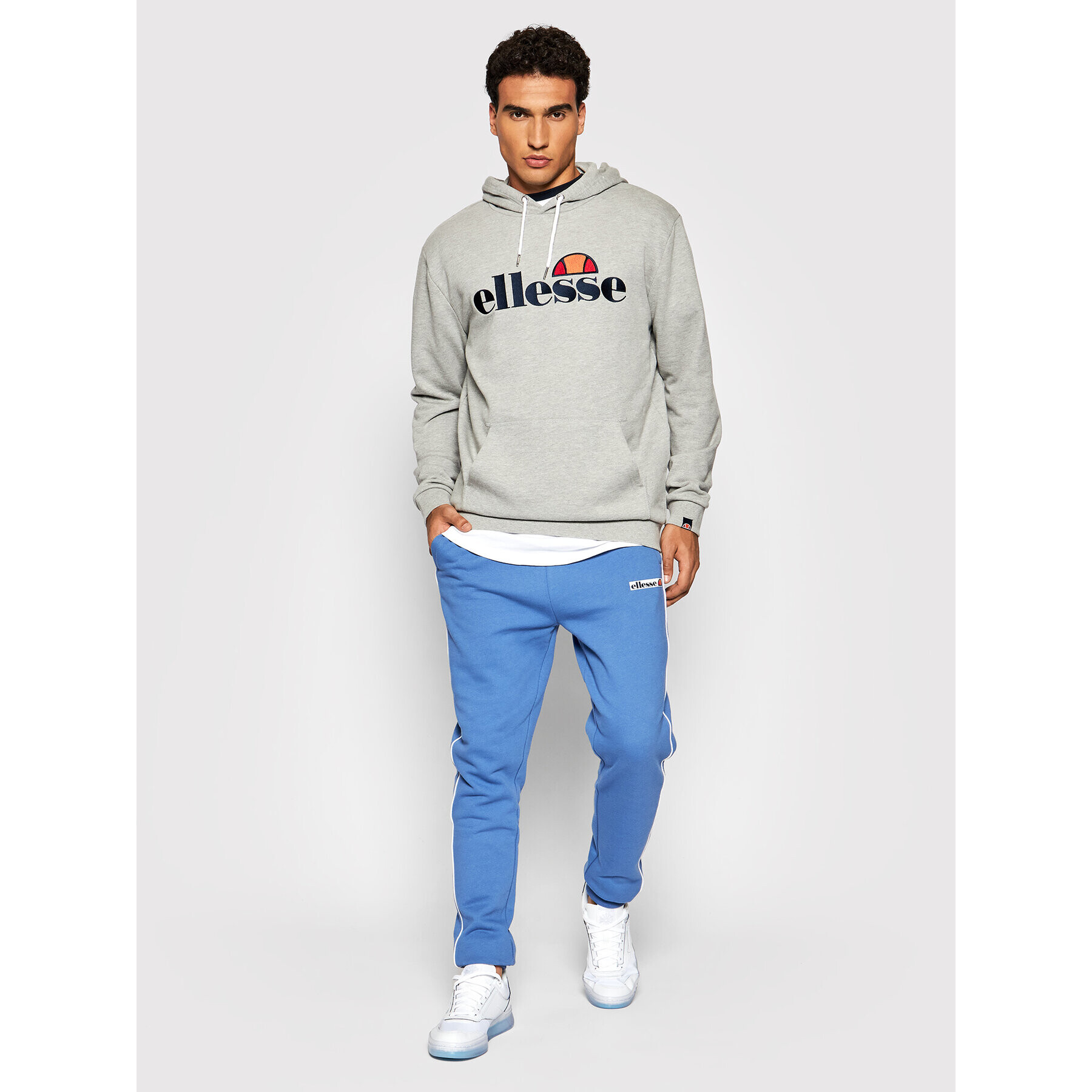 Ellesse Mikina Ferrer SHK13288 Šedá Regular Fit - Pepit.cz