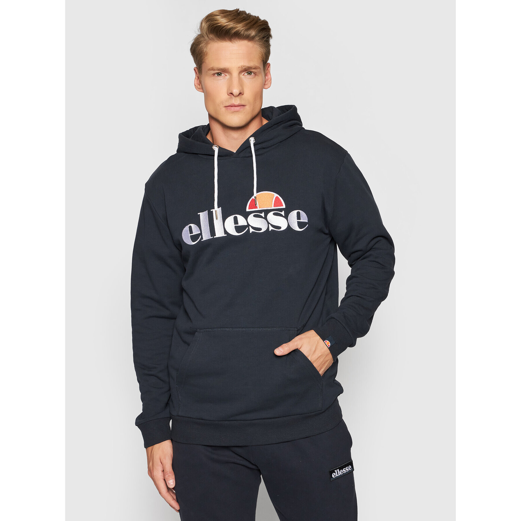 Ellesse Mikina Ferrer SHK13288 Tmavomodrá Regular Fit - Pepit.cz