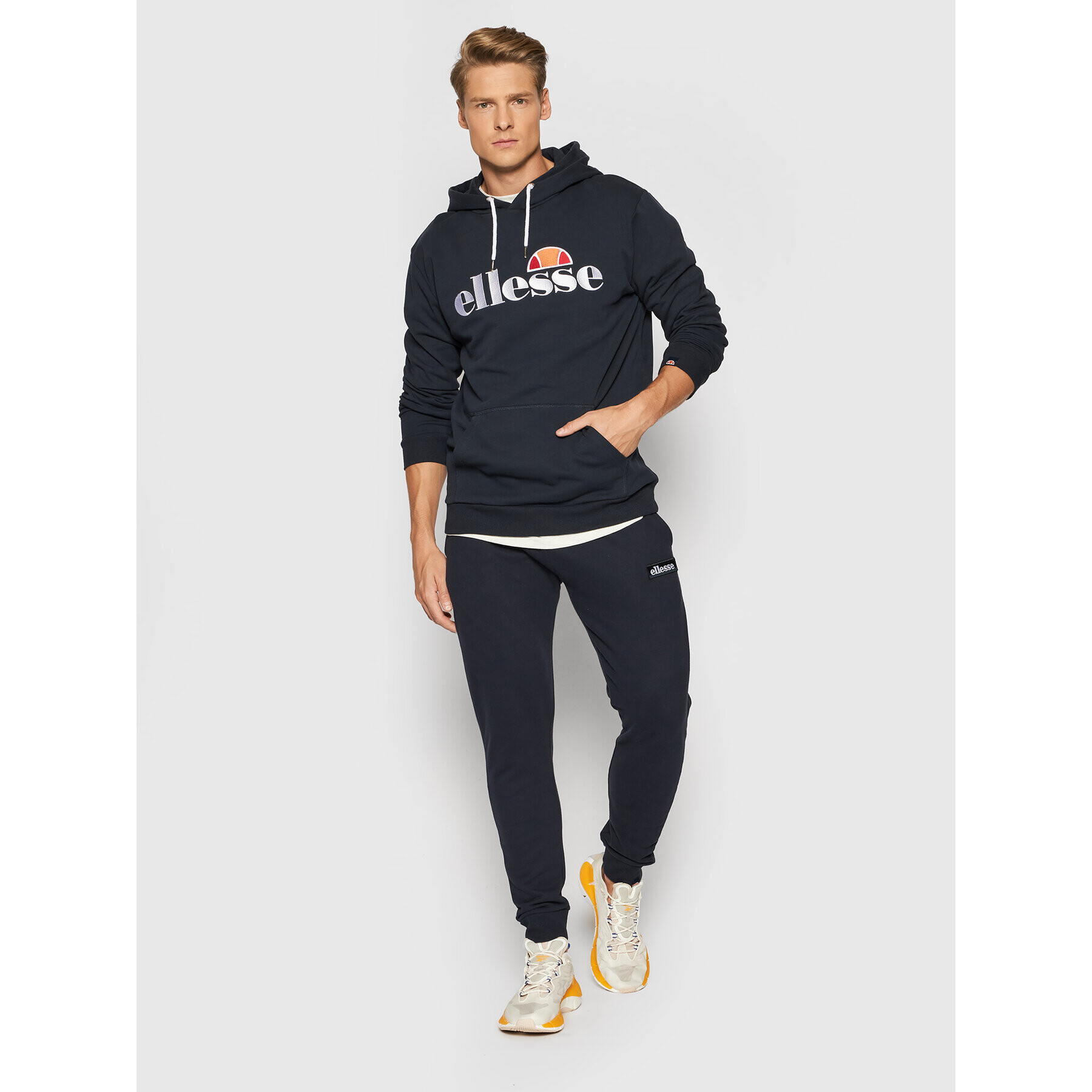 Ellesse Mikina Ferrer SHK13288 Tmavomodrá Regular Fit - Pepit.cz