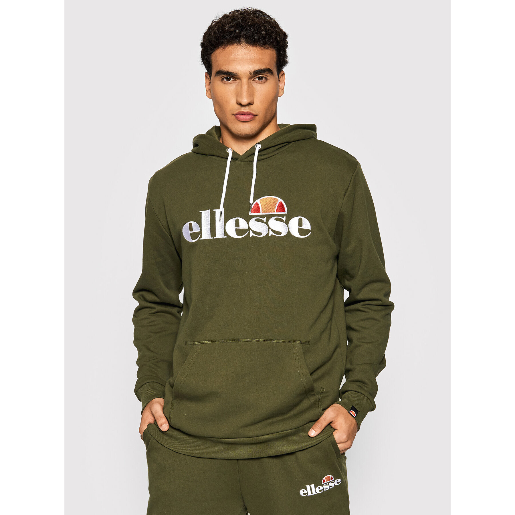 Ellesse Mikina Ferrer SHK13288 Zelená Regular Fit - Pepit.cz