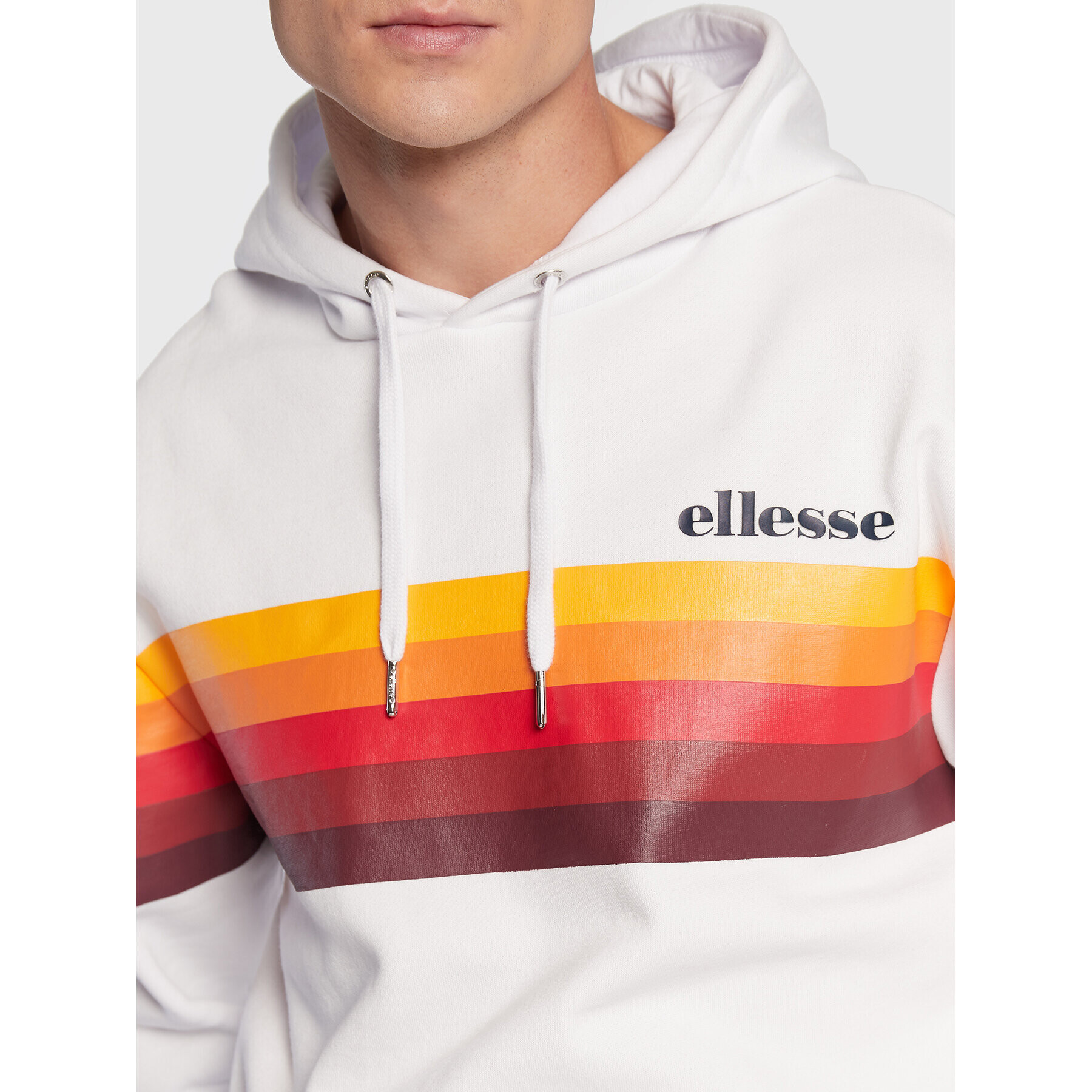 Ellesse Mikina Gruss SHP16215 Bílá Regular Fit - Pepit.cz