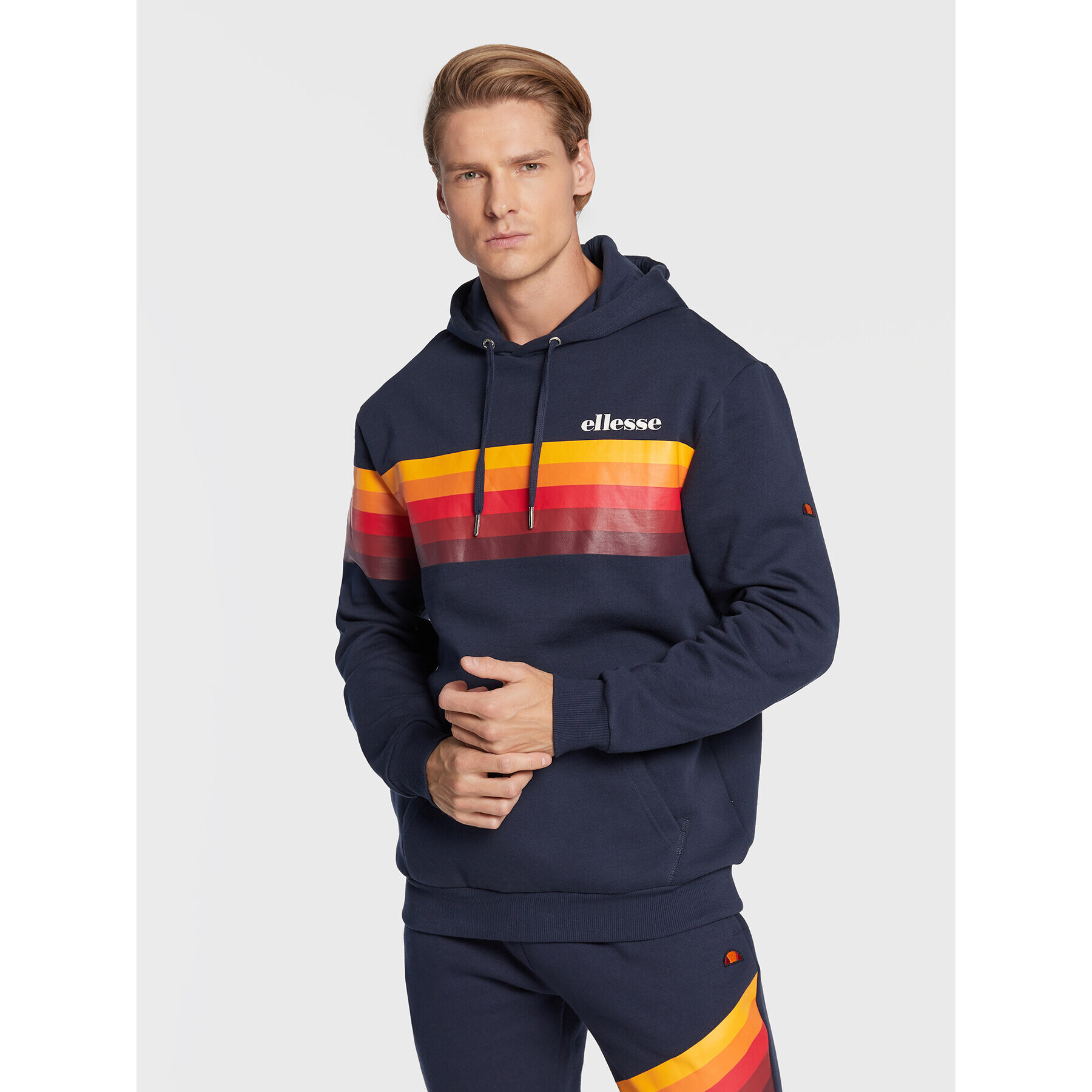 Ellesse Mikina Gruss SHP16215 Tmavomodrá Regular Fit - Pepit.cz