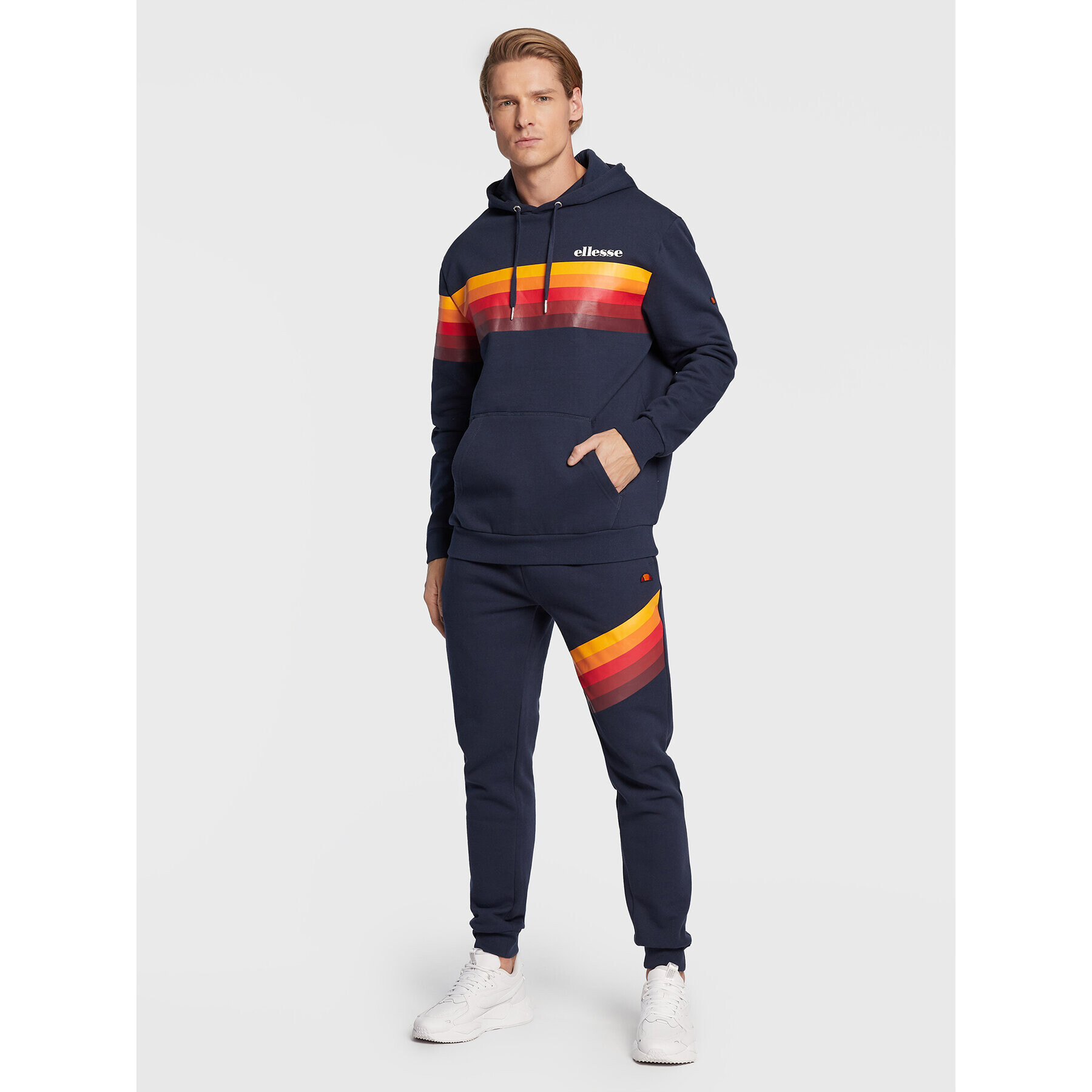 Ellesse Mikina Gruss SHP16215 Tmavomodrá Regular Fit - Pepit.cz