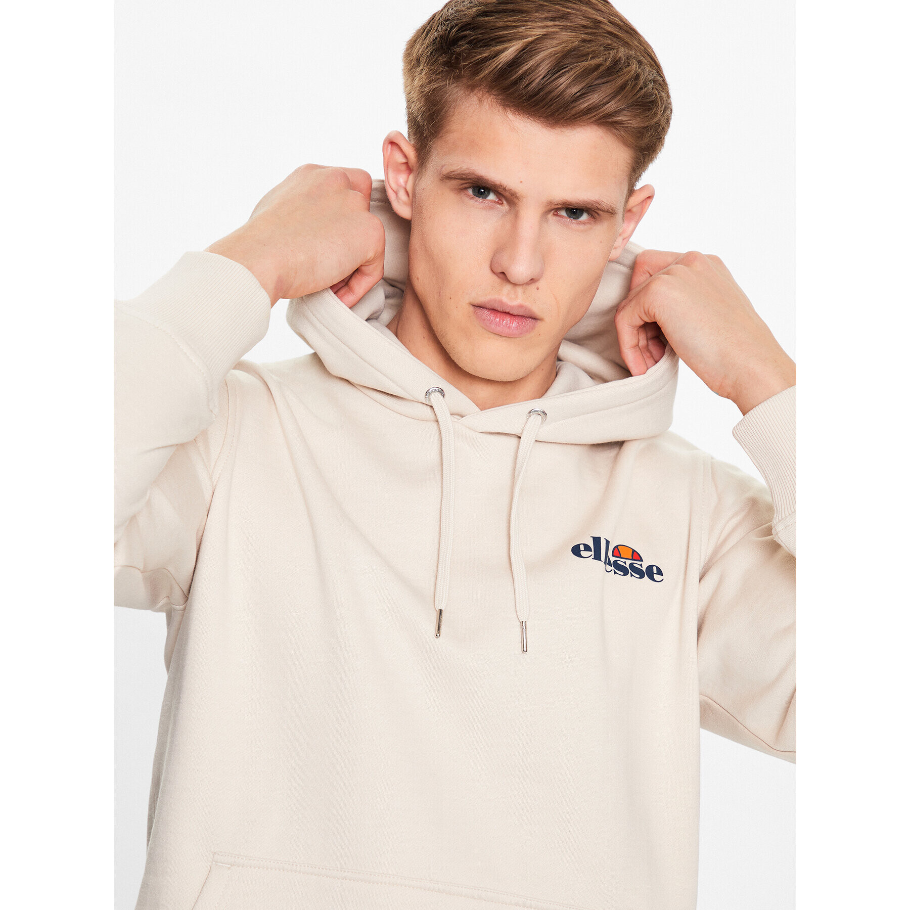 Ellesse Mikina Olevano SHR17716 Béžová Regular Fit - Pepit.cz