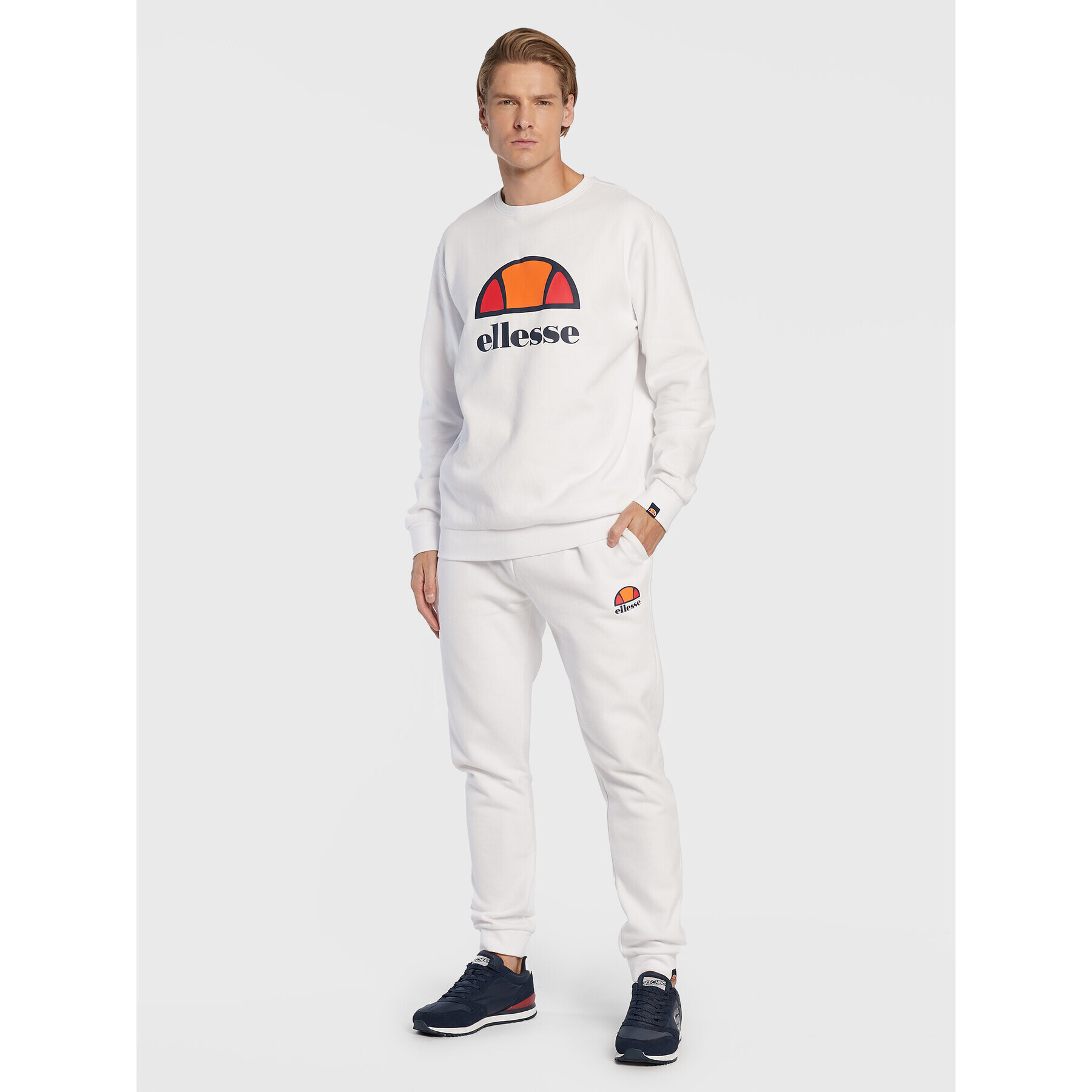 Ellesse Mikina Perc SXG12638 Bílá Regular Fit - Pepit.cz