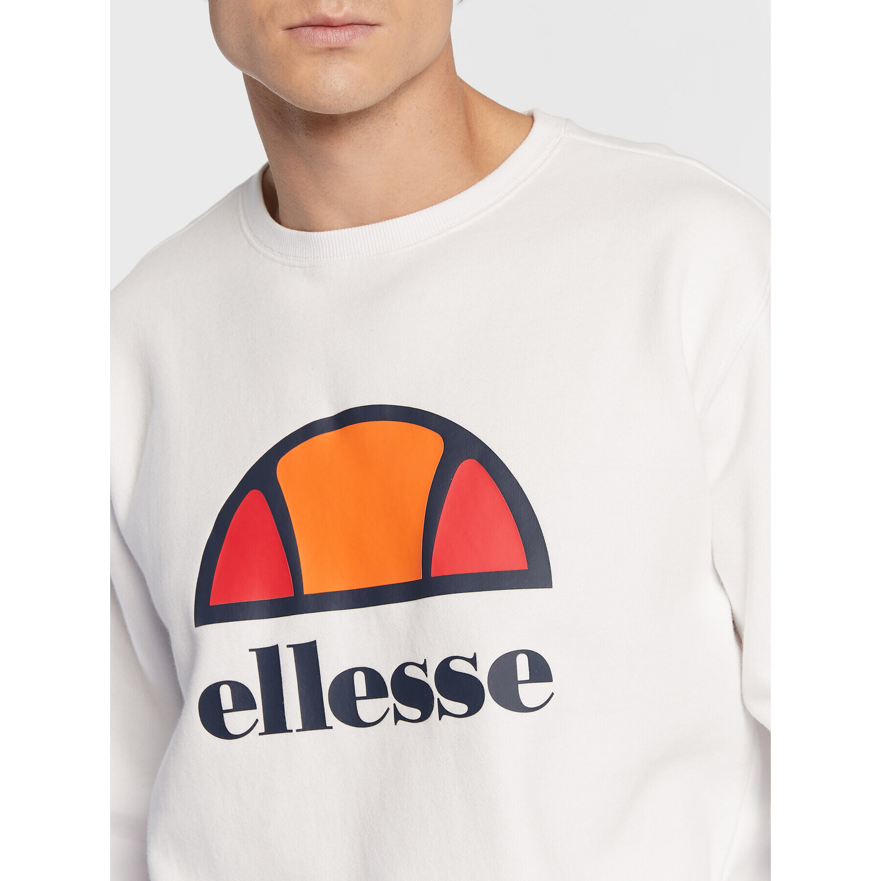 Ellesse Mikina Perc SXG12638 Bílá Regular Fit - Pepit.cz