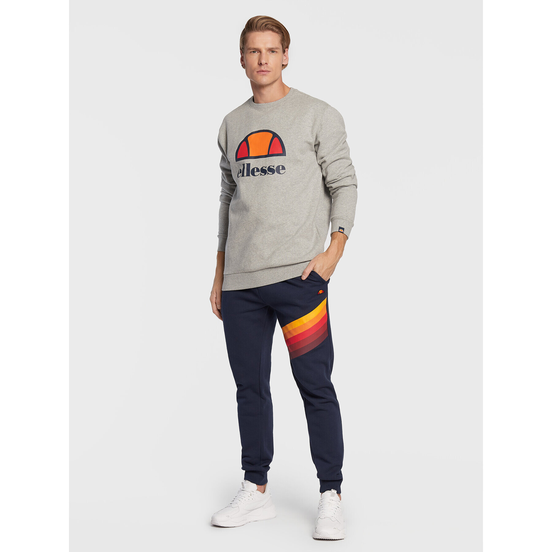 Ellesse Mikina Perc SXG12638 Šedá Regular Fit - Pepit.cz