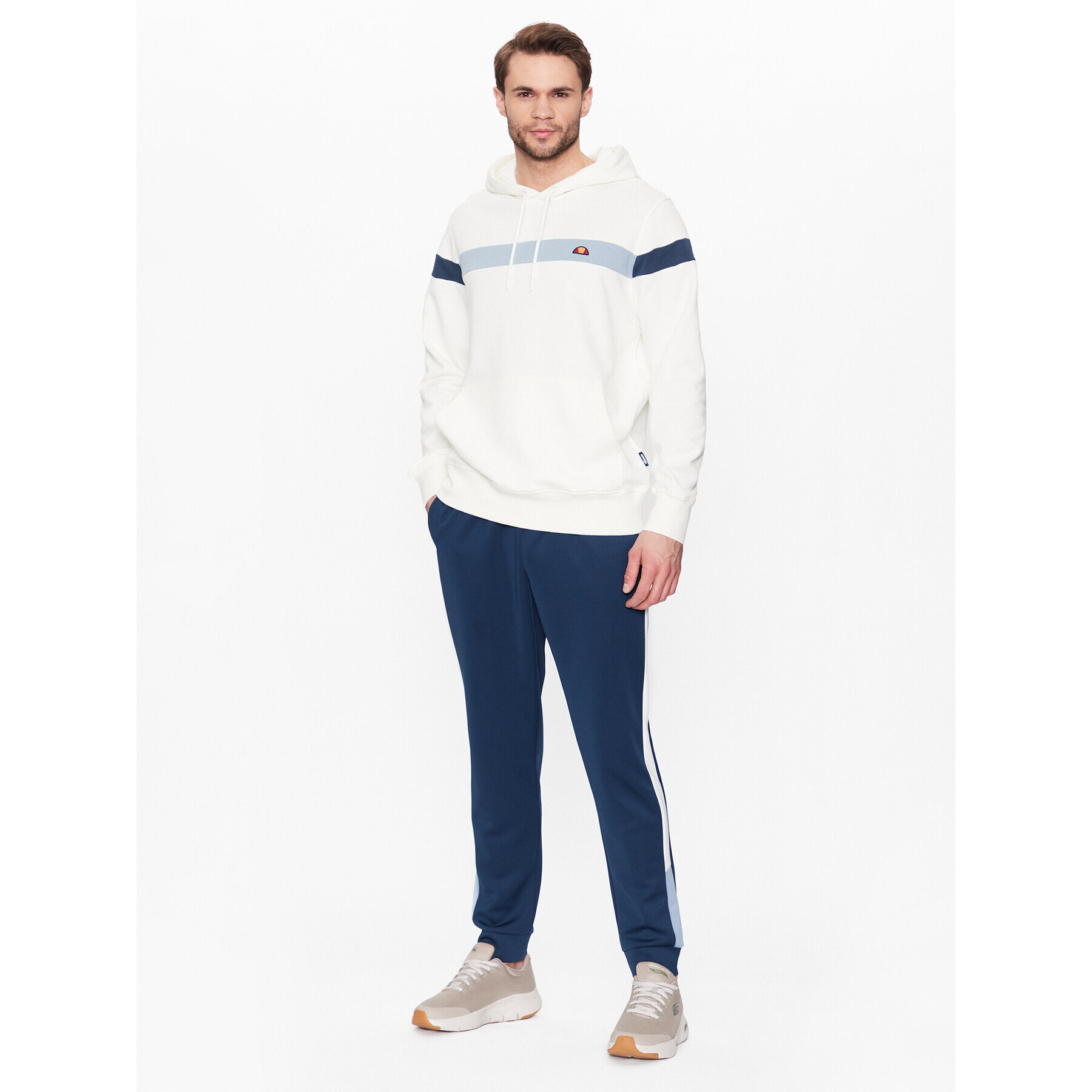 Ellesse Mikina Pietro SHR17434 Bílá Regular Fit - Pepit.cz