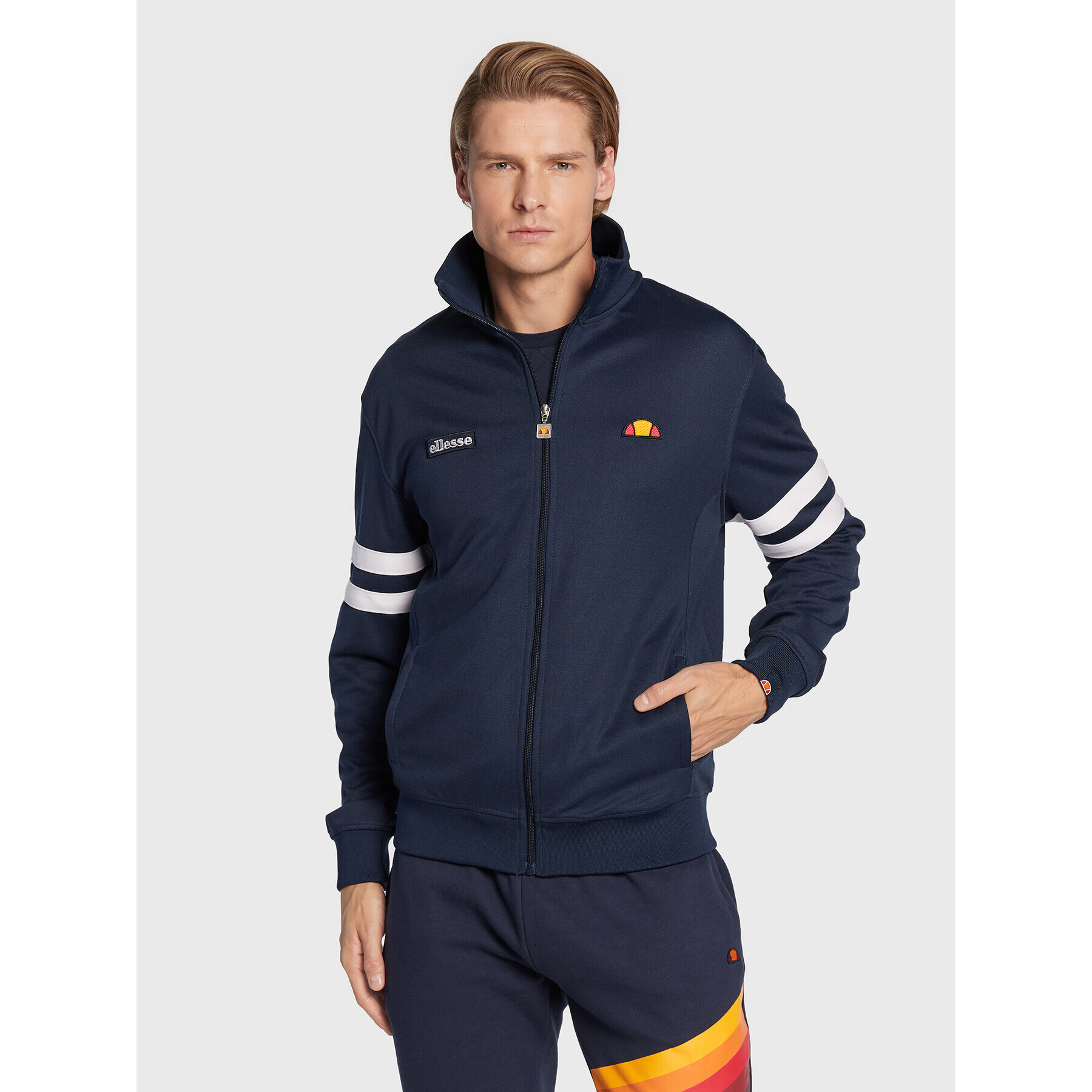 Ellesse Mikina Roma SHN14703 Tmavomodrá Regular Fit - Pepit.cz