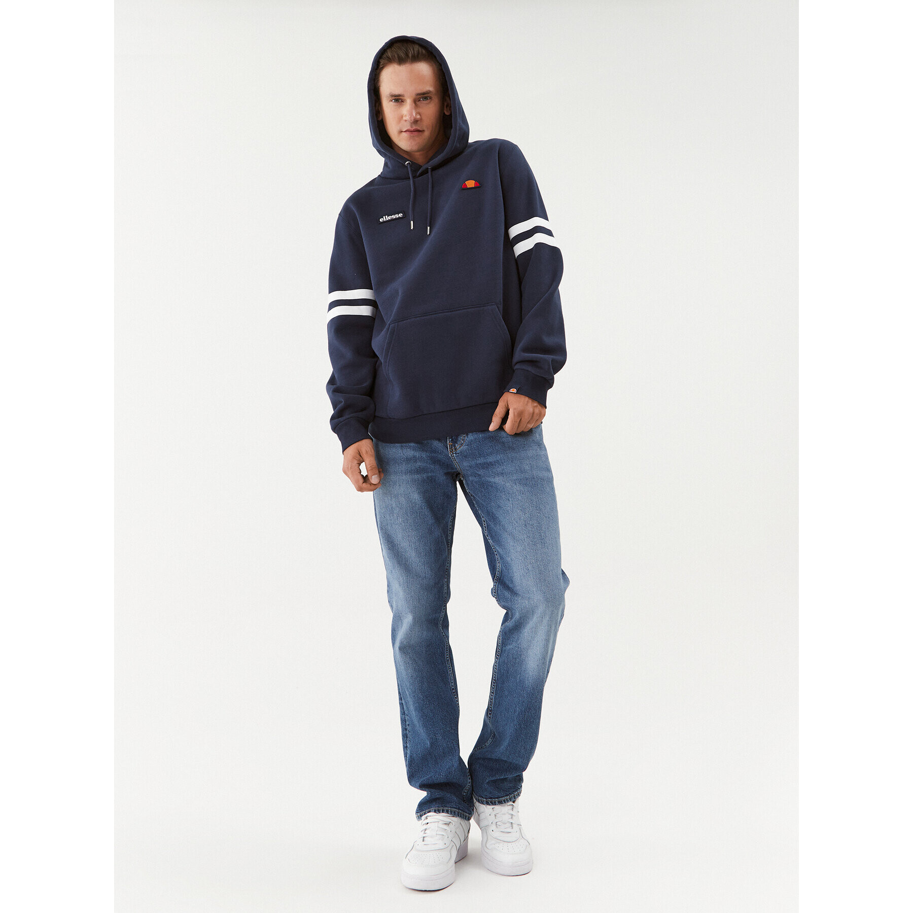 Ellesse Mikina SHP17083 Tmavomodrá Regular Fit - Pepit.cz