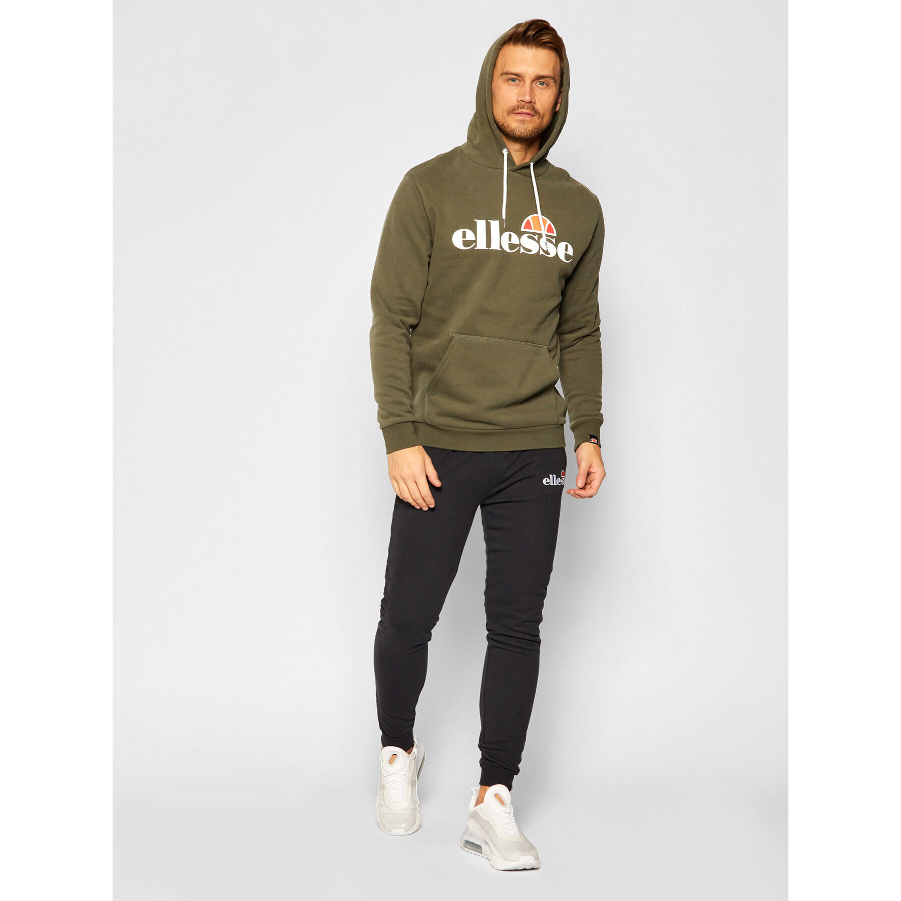 Ellesse Mikina Sl Gottero SHC07407 Zelená Loose Fit - Pepit.cz