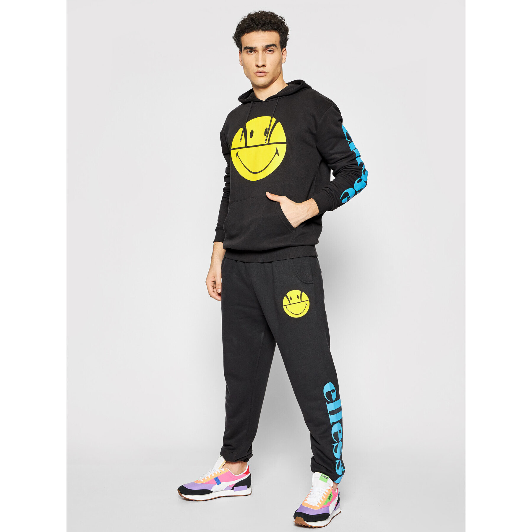 Ellesse Mikina Unisex SMILEY Joyoso SML13080 Šedá Regular Fit - Pepit.cz