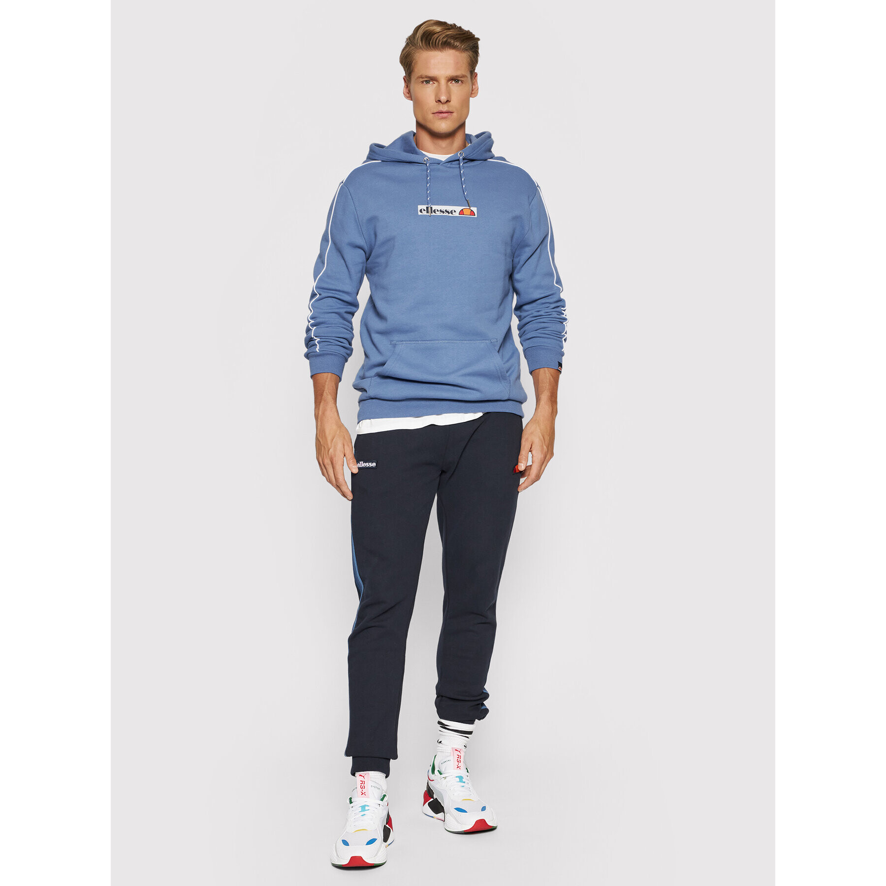 Ellesse Mikina Viridus SHK12190 Modrá Regular Fit - Pepit.cz