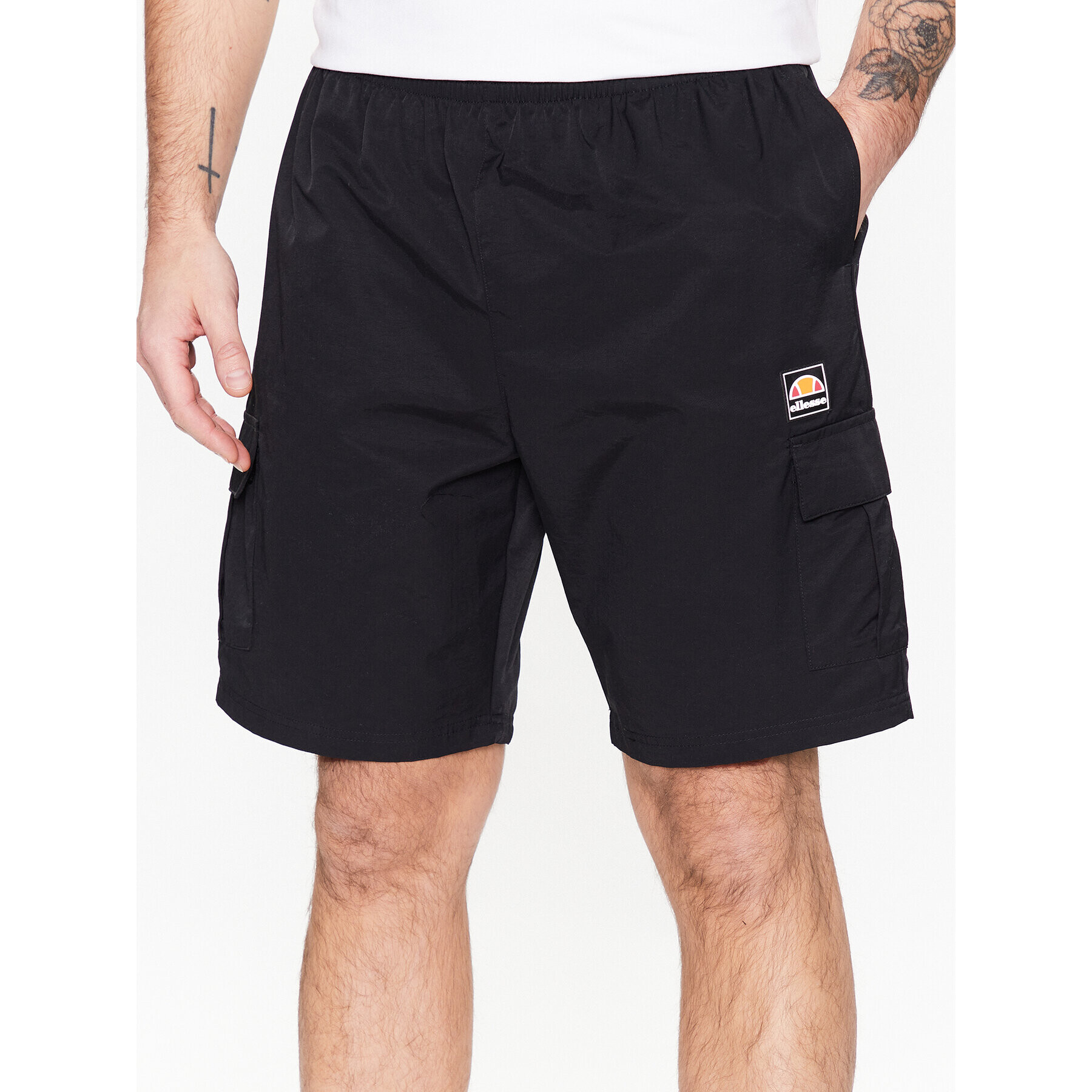 Ellesse Šortky z materiálu Caprera SXR17673 Černá Regular Fit - Pepit.cz