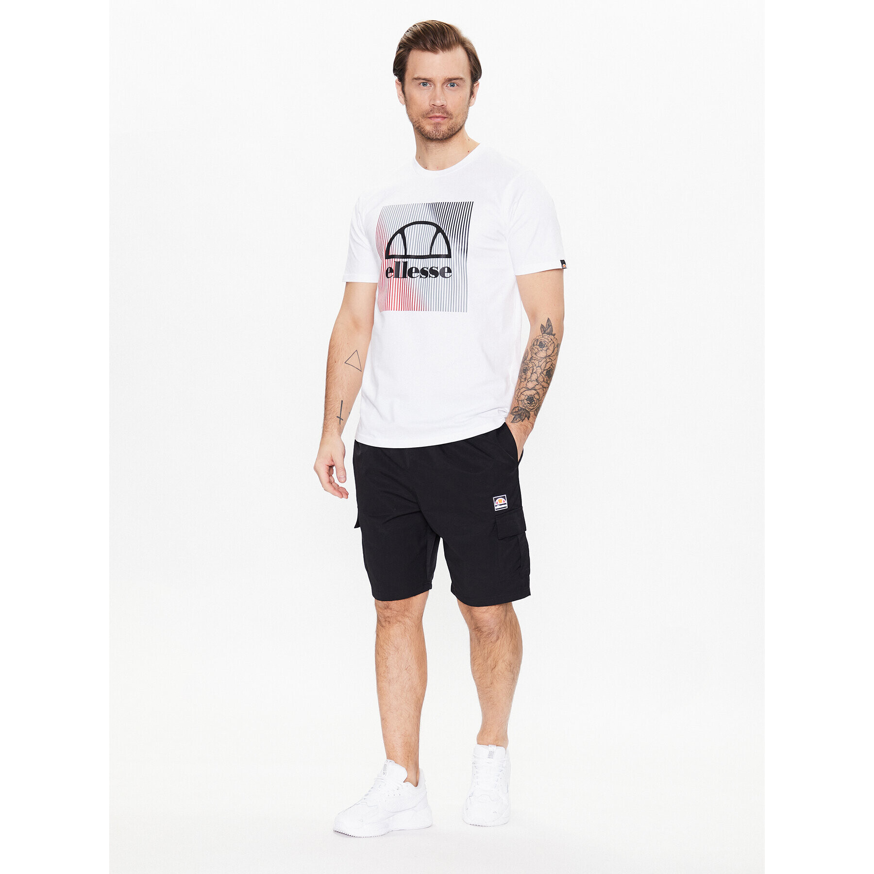 Ellesse Šortky z materiálu Caprera SXR17673 Černá Regular Fit - Pepit.cz