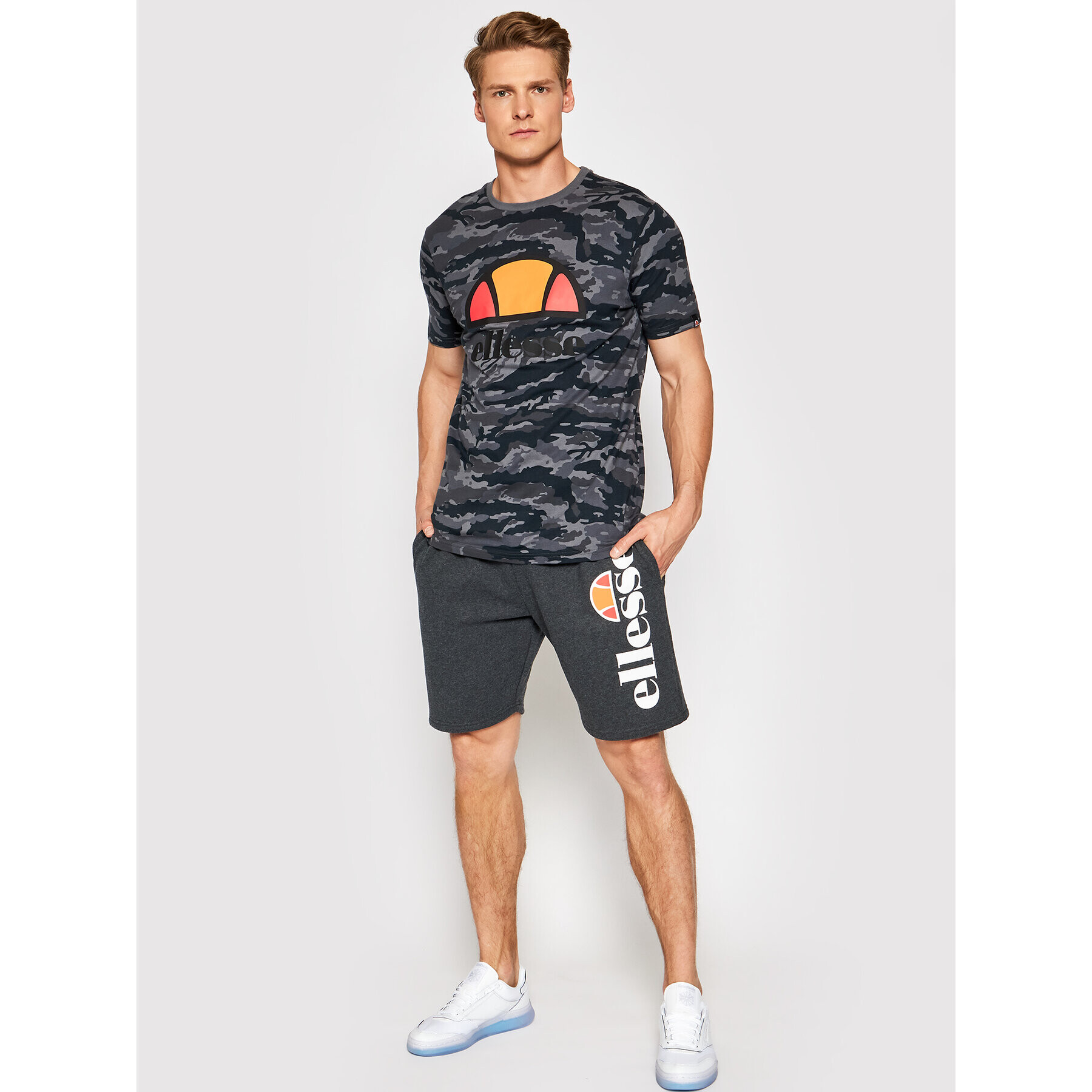 Ellesse Sportovní kraťasy Bossini SHS08748 Šedá Regular Fit - Pepit.cz