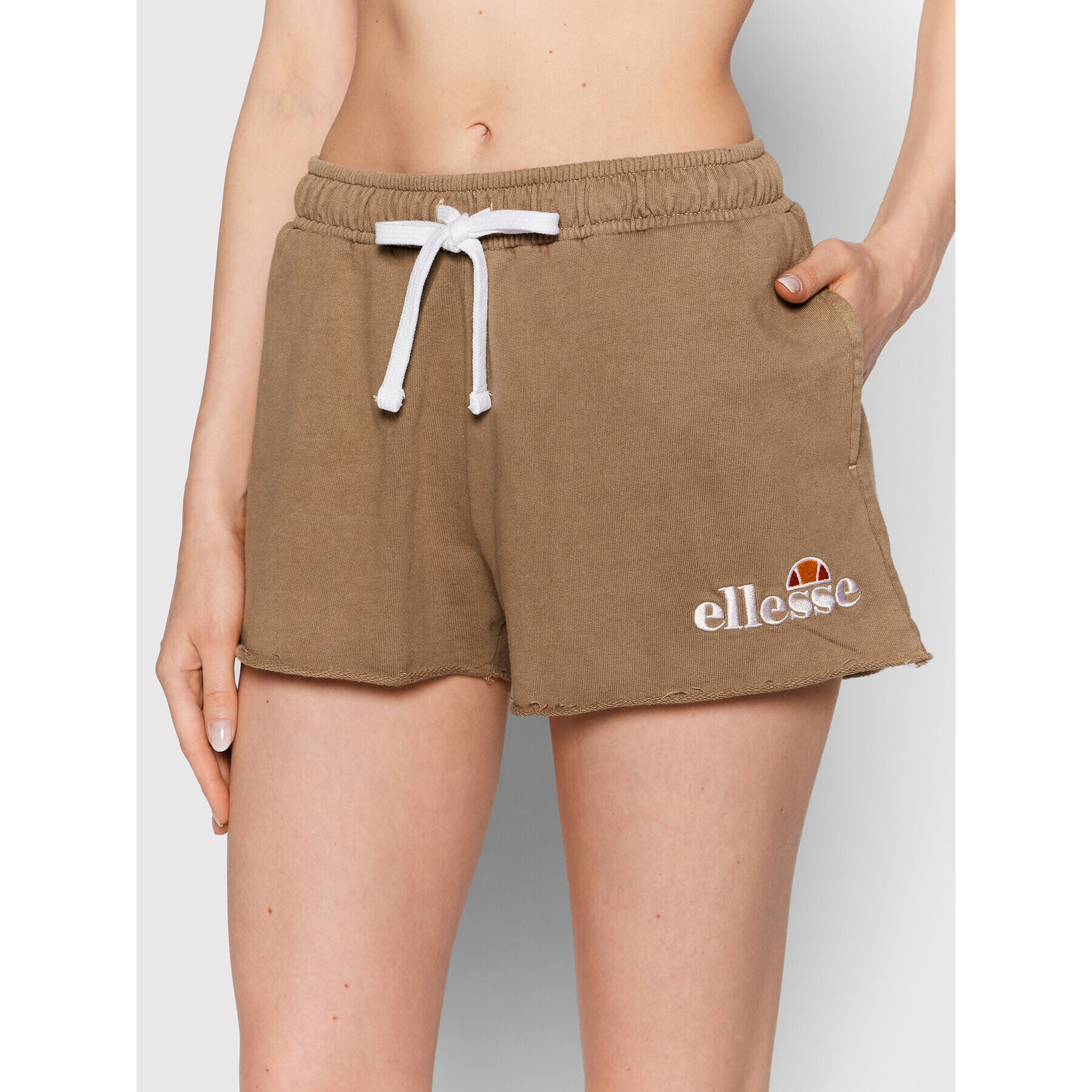 Ellesse Sportovní kraťasy Colieur SGM14015 Hnědá Regular Fit - Pepit.cz