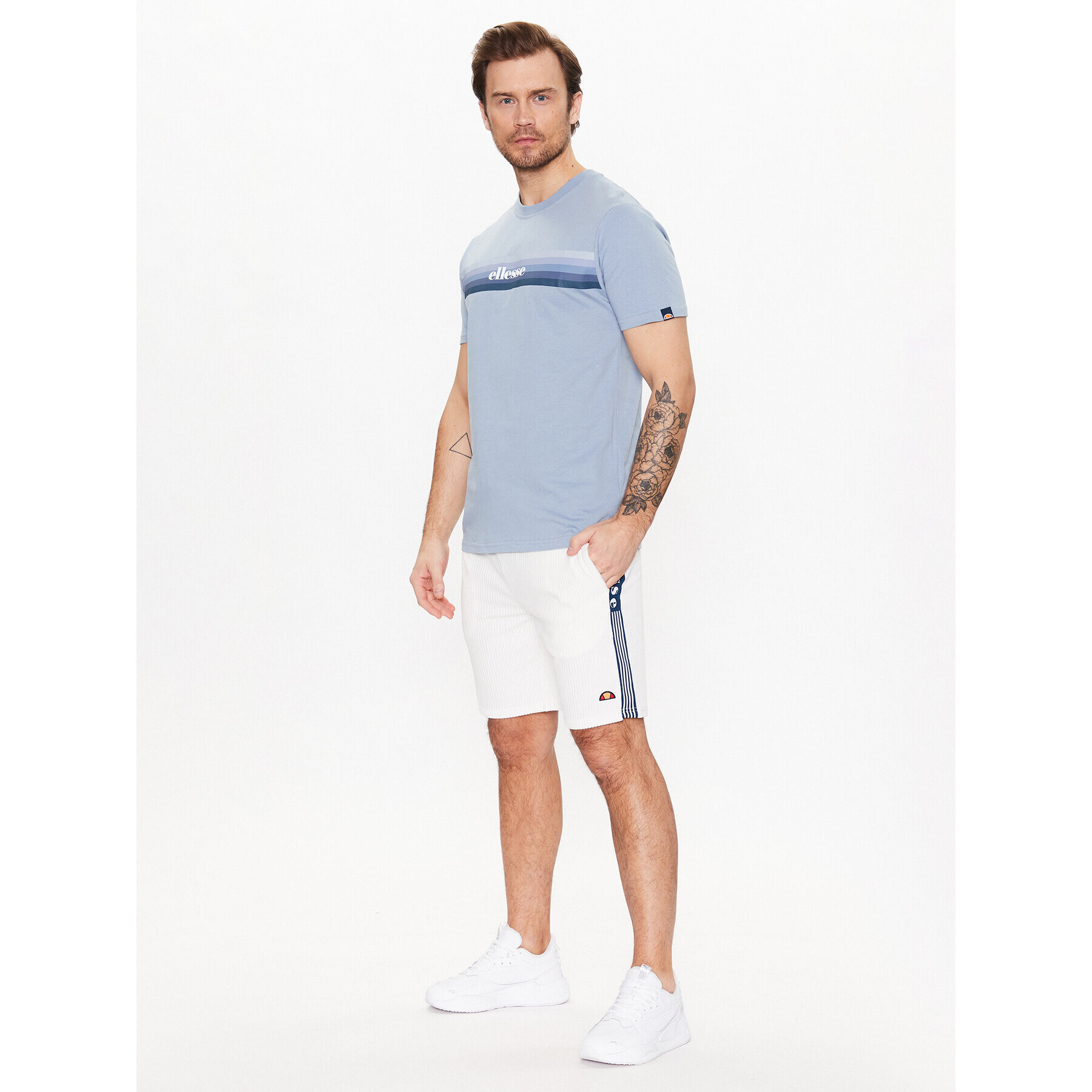 Ellesse Sportovní kraťasy Tomatro SHR16051 Bílá Regular Fit - Pepit.cz