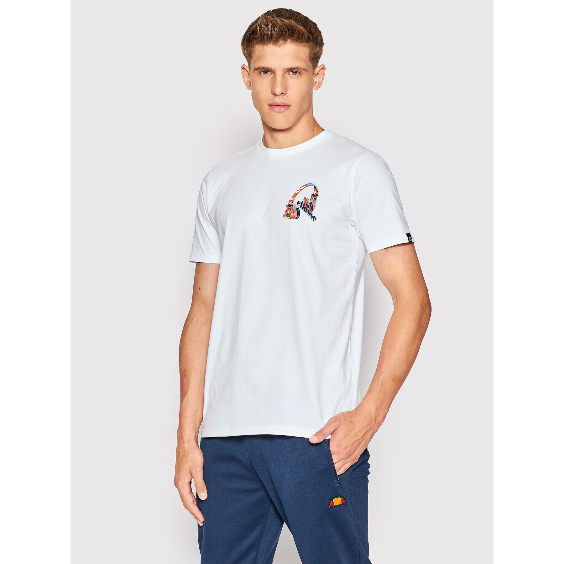 Ellesse T-Shirt Boombox SHN14900 Bílá Regular Fit - Pepit.cz