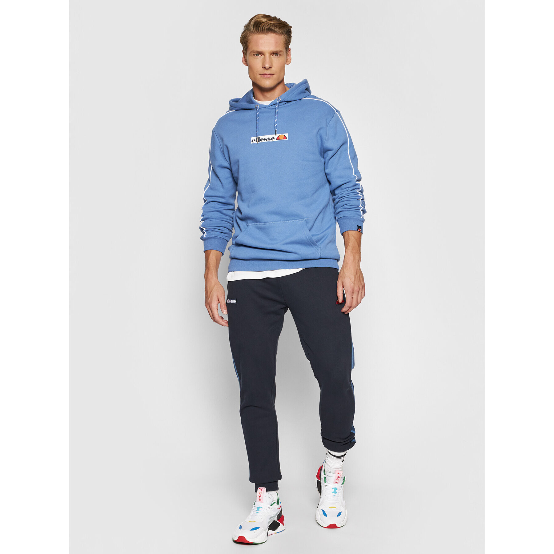 Ellesse Teplákové kalhoty Aylo SHK13114 Tmavomodrá Regular Fit - Pepit.cz