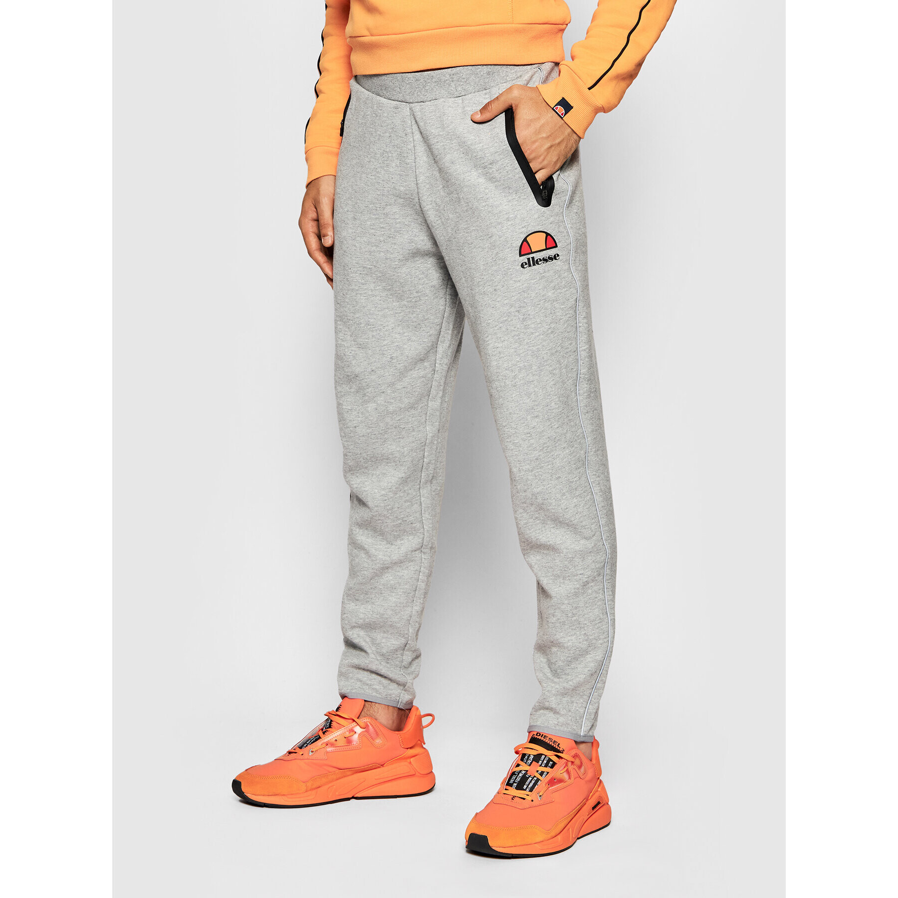 Ellesse Teplákové kalhoty Diruta SXG09897 Šedá Regular Fit - Pepit.cz