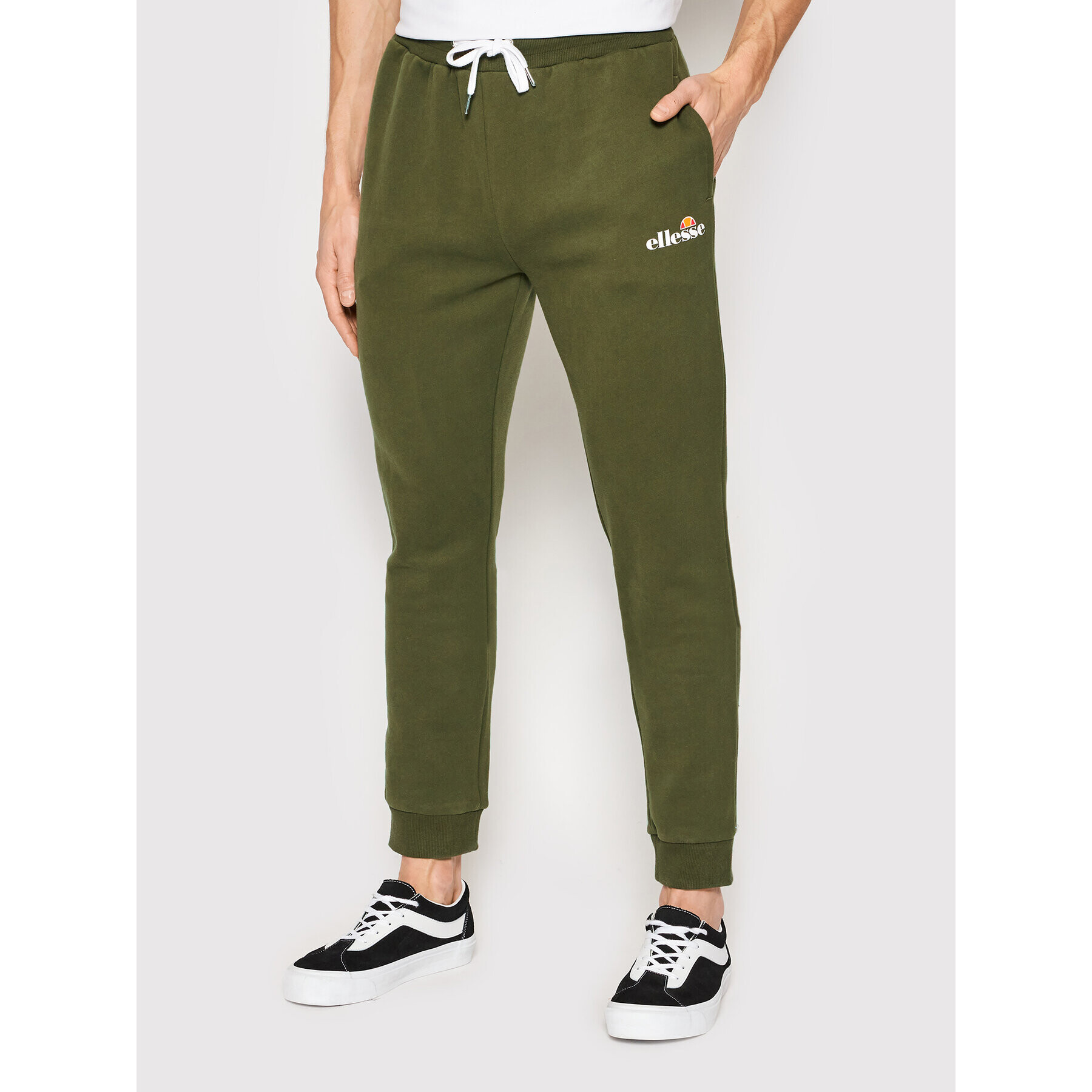 Ellesse Teplákové kalhoty Granite SHK12643 Zelená Regular Fit - Pepit.cz