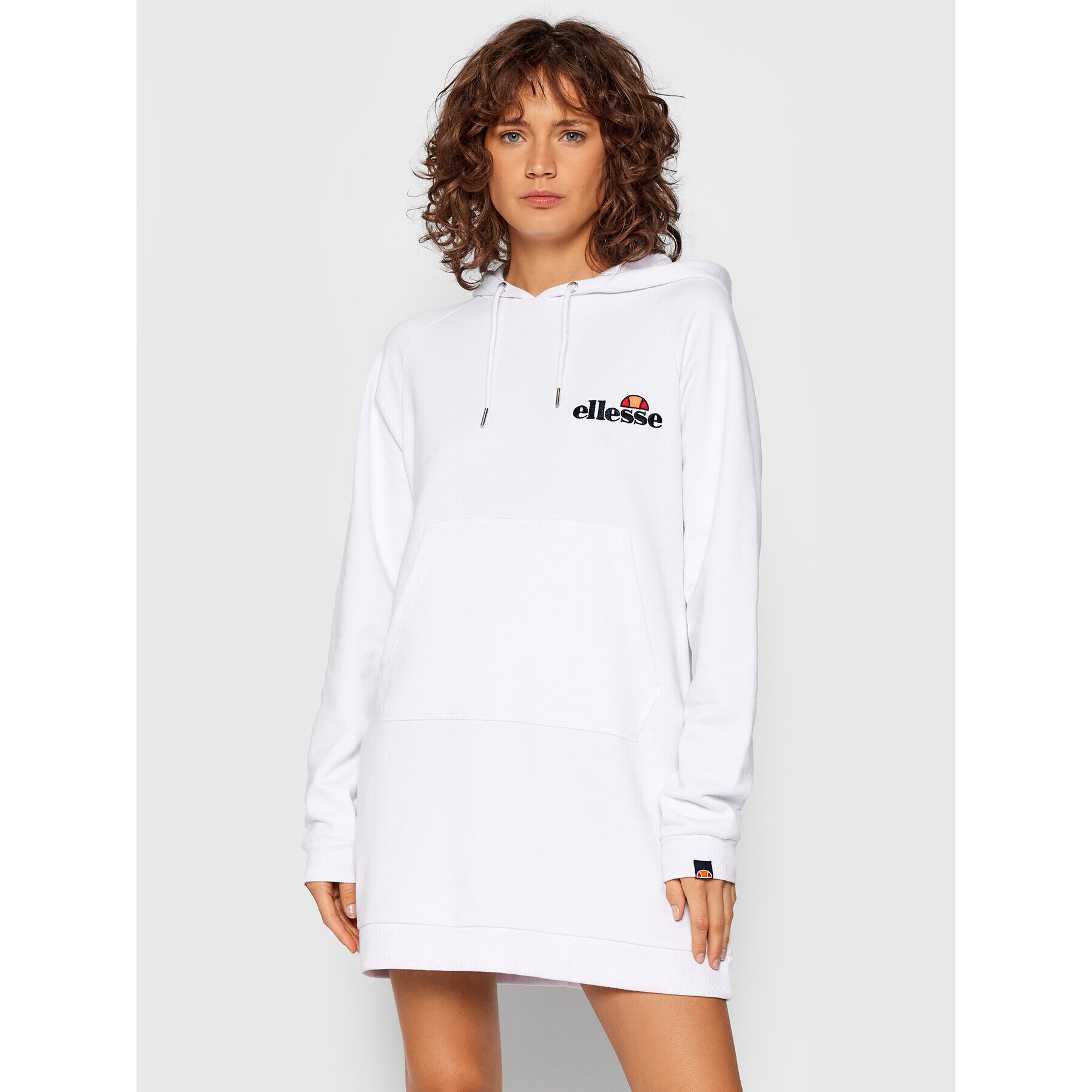 Ellesse Úpletové šaty Honey SGK13289 Bílá Relaxed Fit - Pepit.cz