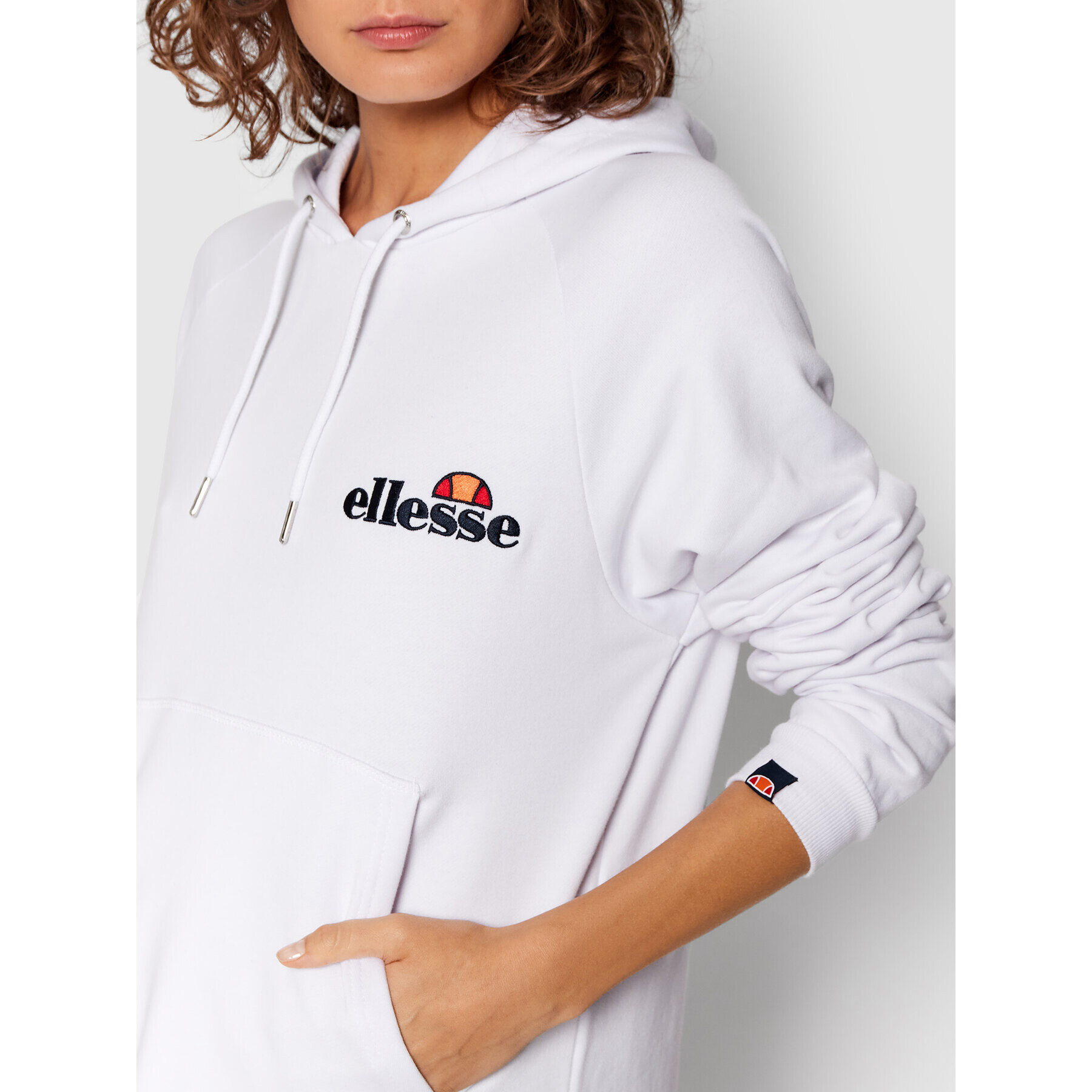 Ellesse Úpletové šaty Honey SGK13289 Bílá Relaxed Fit - Pepit.cz