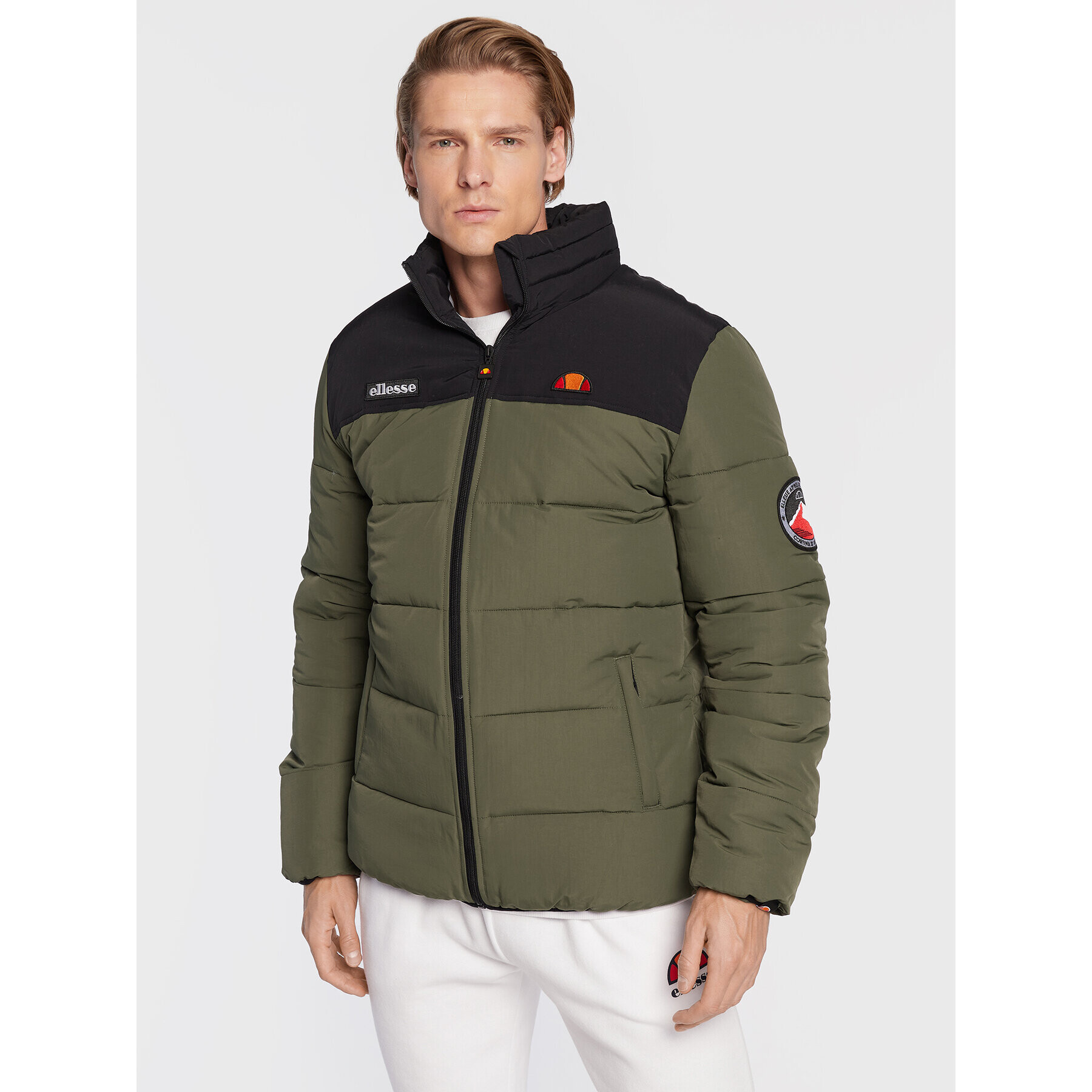 Ellesse Vatovaná bunda Nebula SHK12789 Khaki Regular Fit - Pepit.cz