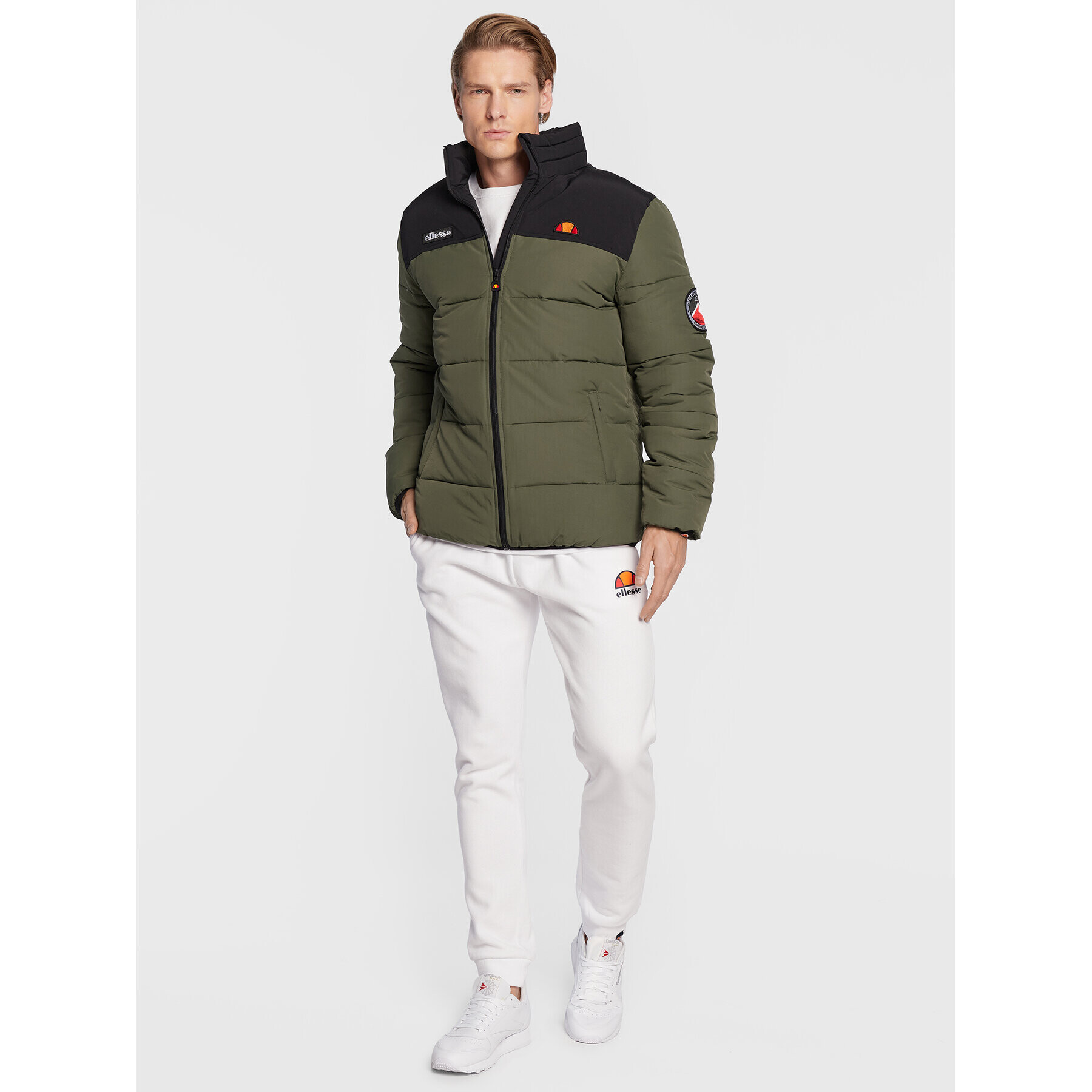 Ellesse Vatovaná bunda Nebula SHK12789 Khaki Regular Fit - Pepit.cz