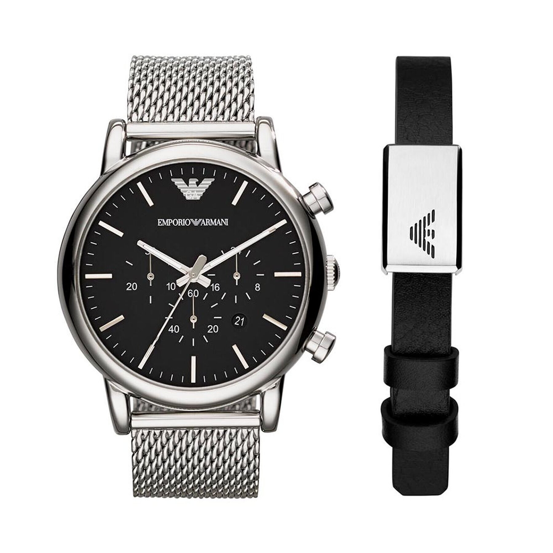 Emporio Armani Hodinky AR80062SET Stříbrná - Pepit.cz