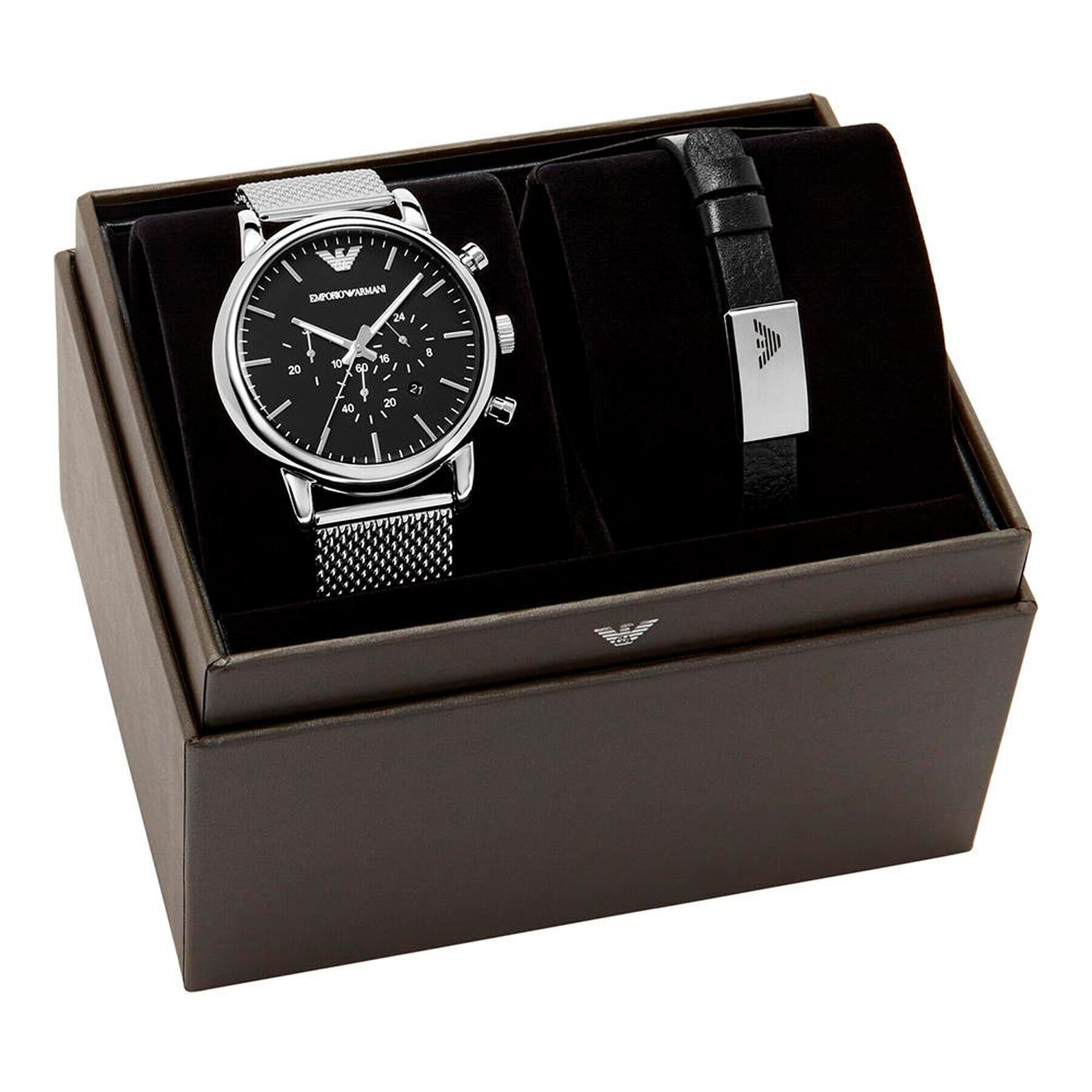 Emporio Armani Hodinky AR80062SET Stříbrná - Pepit.cz