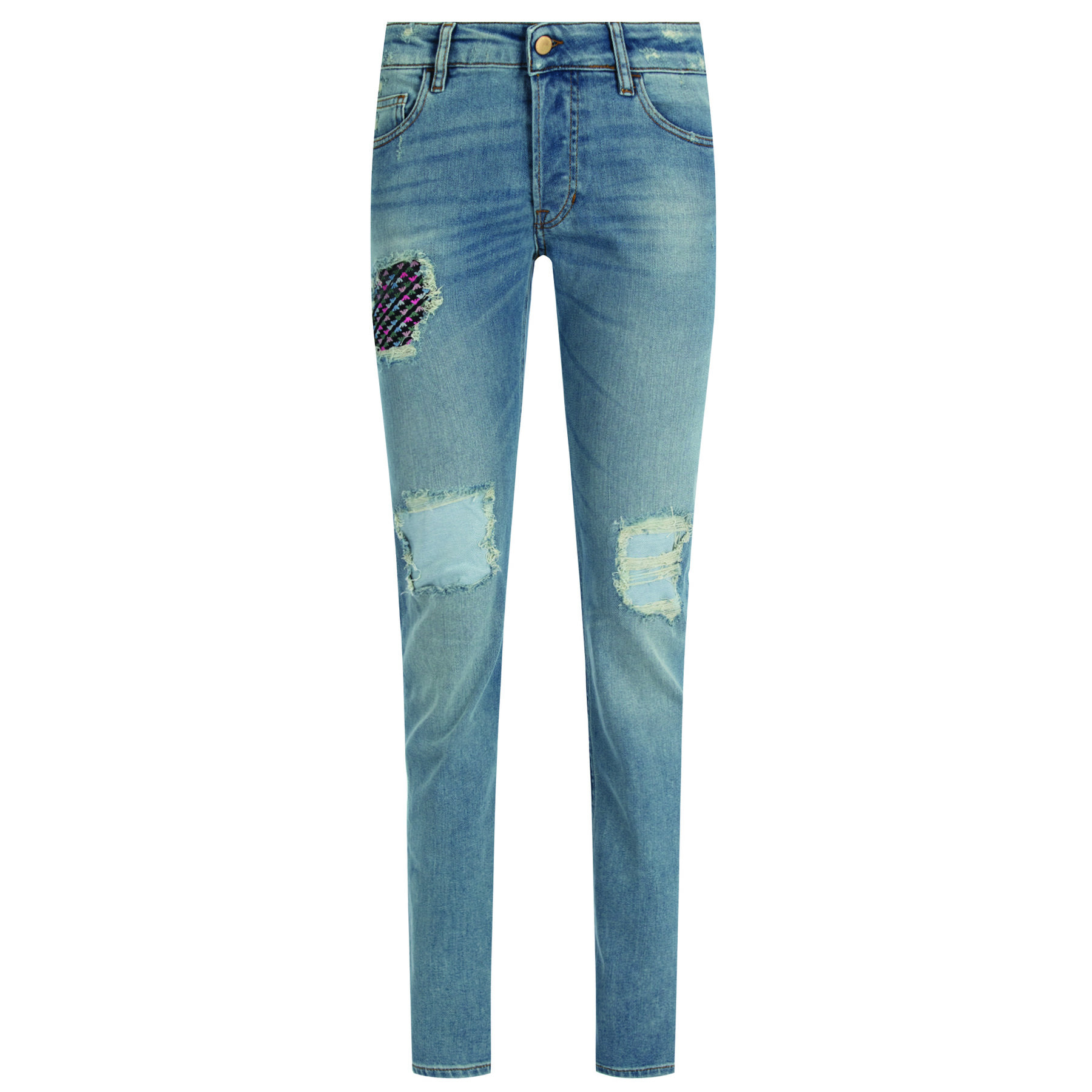 Emporio Armani Jeansy 6G2J60 2D2SZ 0941 Modrá Regular Fit - Pepit.cz