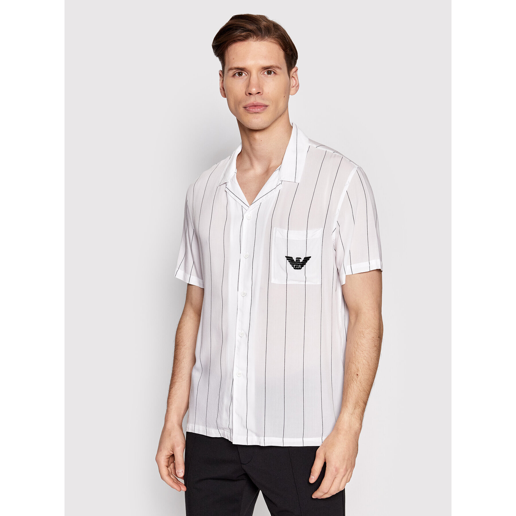 Emporio Armani Košile 211846 2R466 69810 Bílá Regular Fit - Pepit.cz