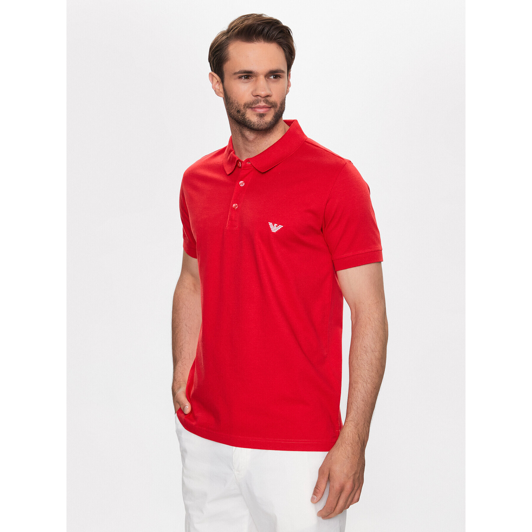 Emporio Armani Polokošile 211804 3R461 00173 Červená Regular Fit - Pepit.cz