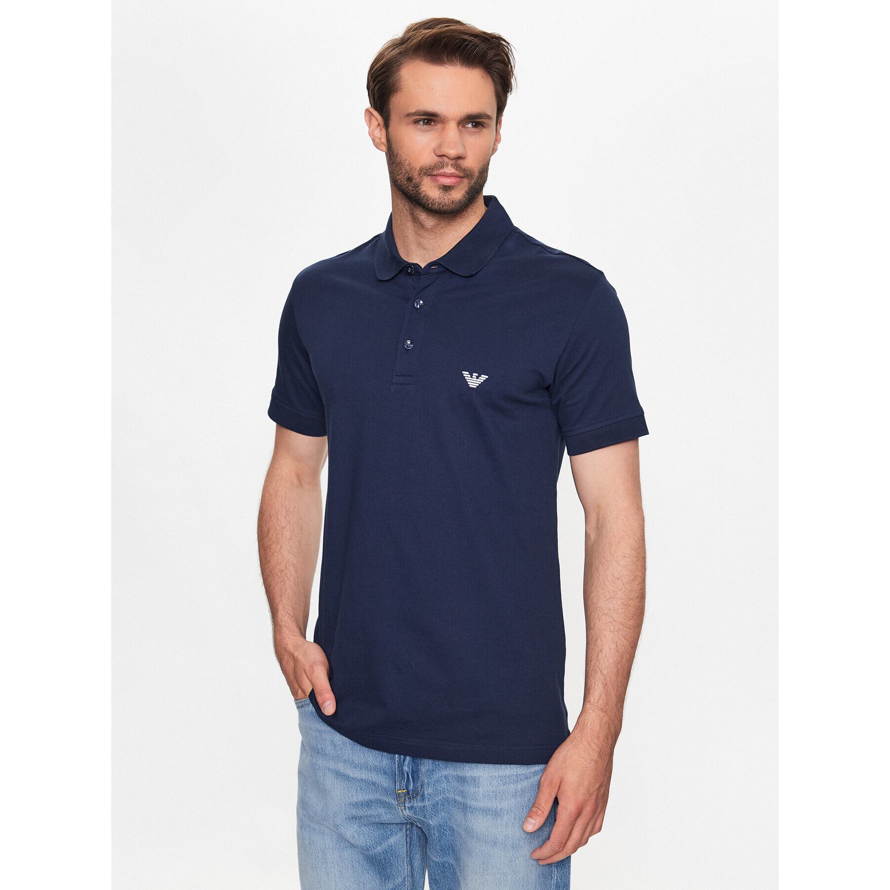 Emporio Armani Polokošile 211804 3R461 06935 Tmavomodrá Regular Fit - Pepit.cz