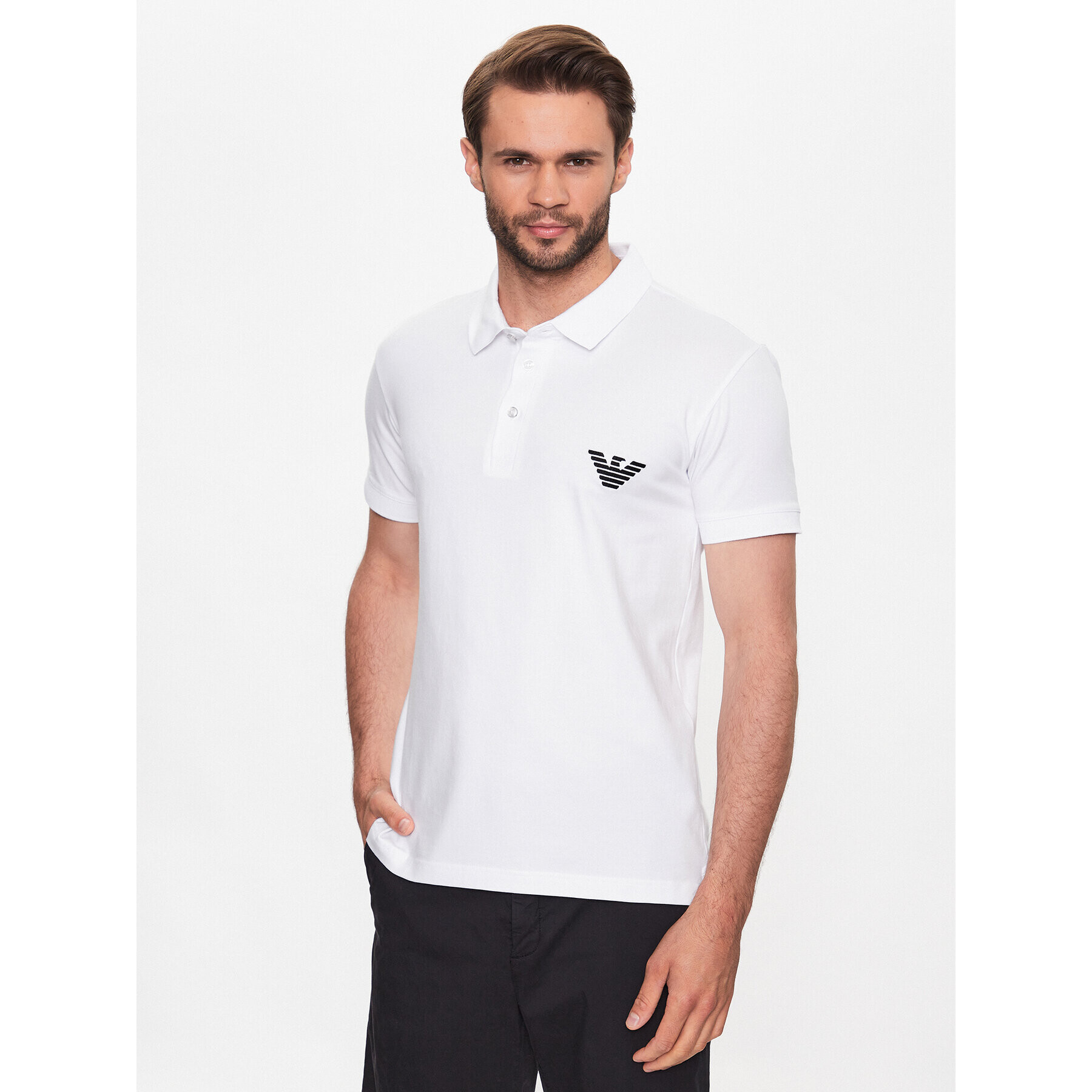 Emporio Armani Polokošile 211804 3R482 00010 Bílá Regular Fit - Pepit.cz