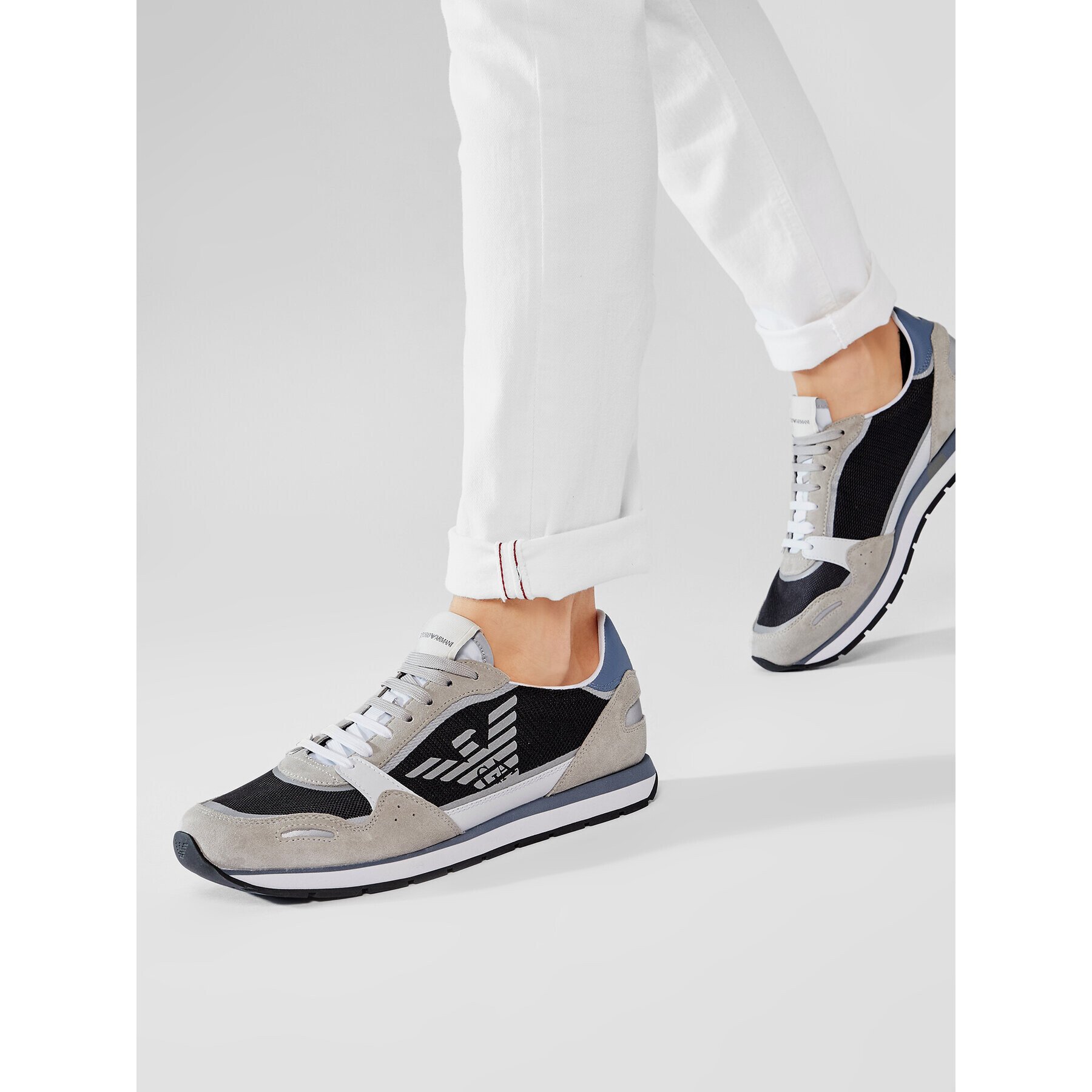 Emporio Armani Sneakersy X4X537 XM678 Q091 Šedá - Pepit.cz