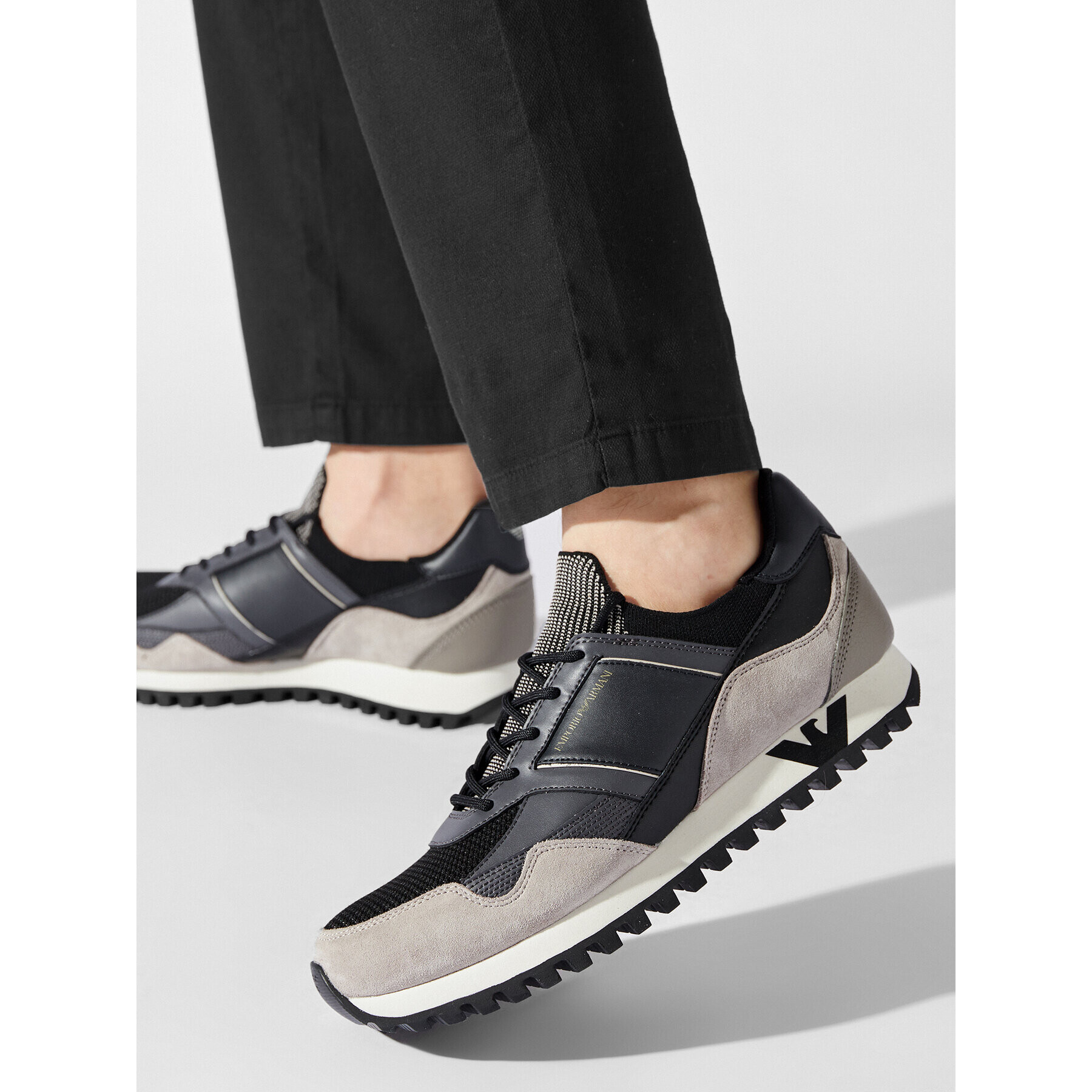 Emporio Armani Sneakersy X4X616 XN632 S728 Černá - Pepit.cz