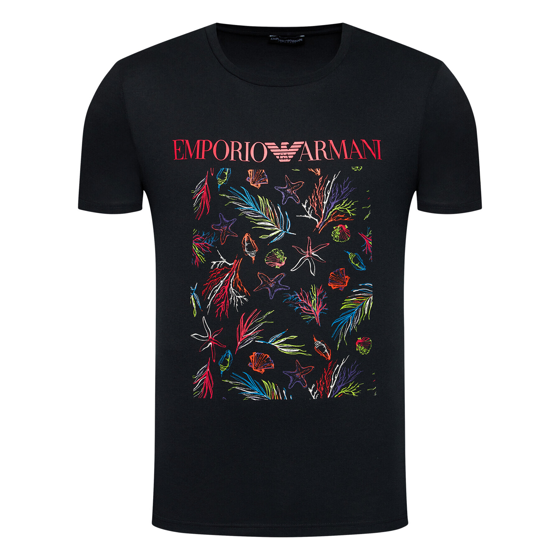 Emporio Armani T-Shirt 211818 1P468 98220 Černá Regular Fit - Pepit.cz