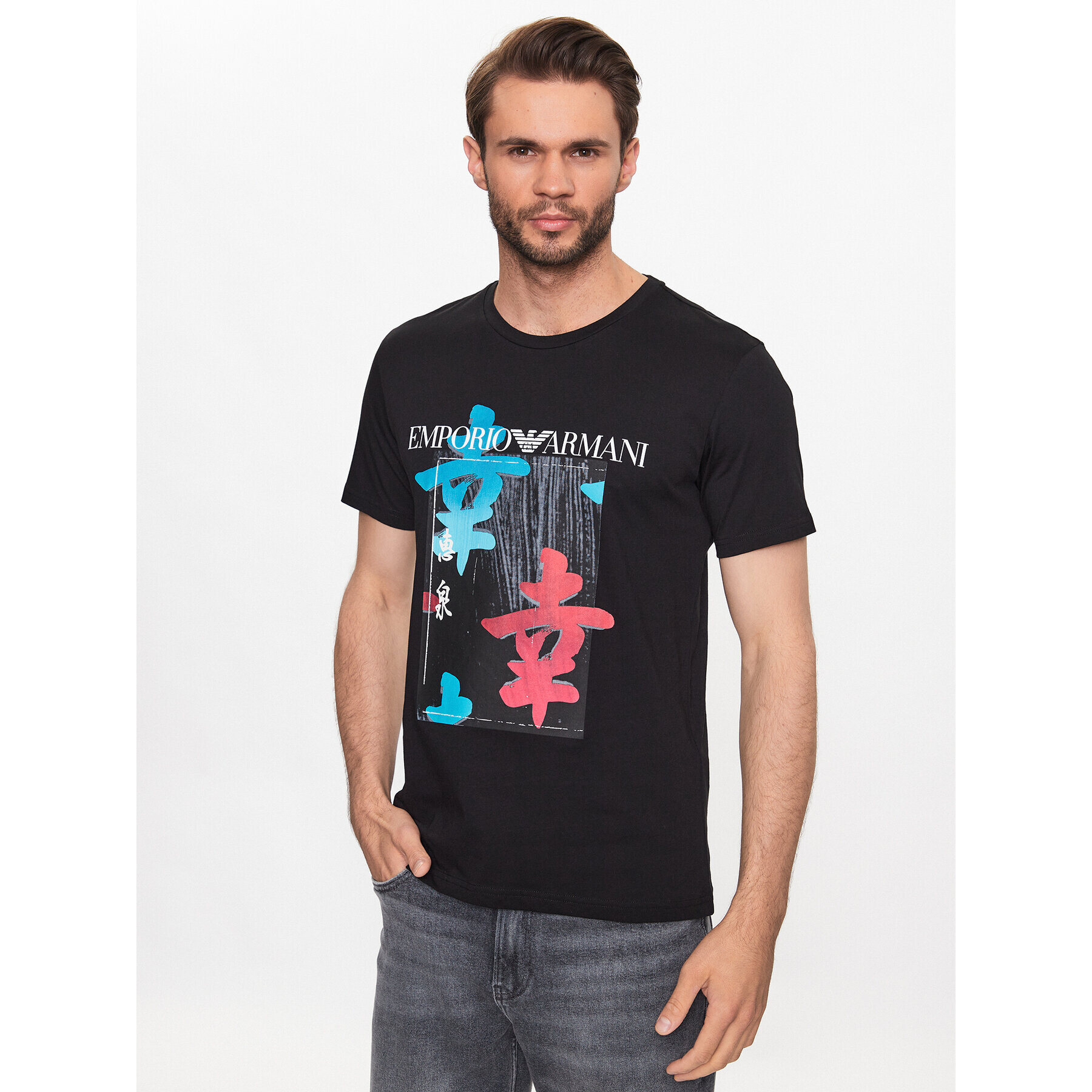 Emporio Armani T-Shirt 211818 3R468 22521 Černá Regular Fit - Pepit.cz